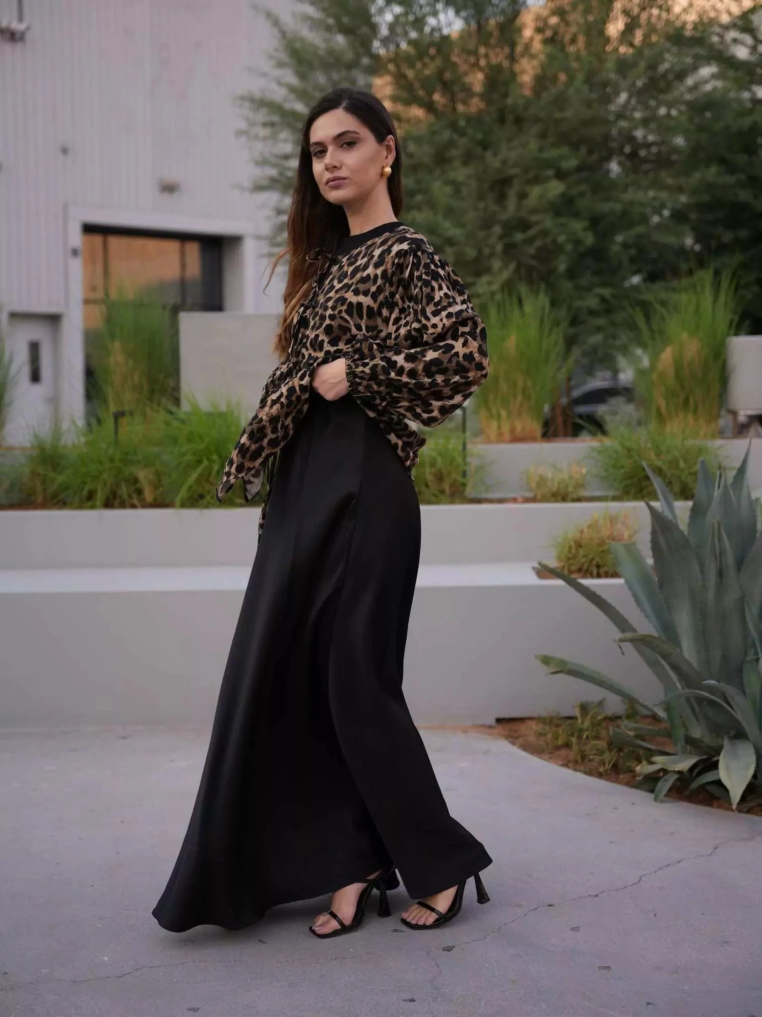 Black Silk Seamless Skirt - Image 8