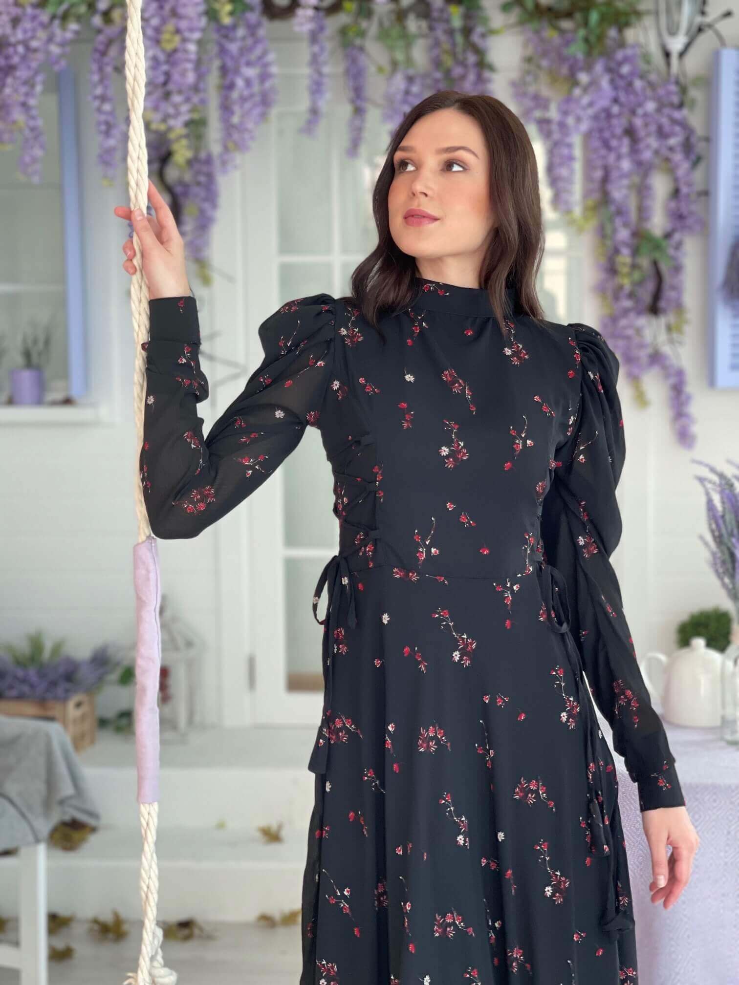 Victoria Dress In Black - Image 3