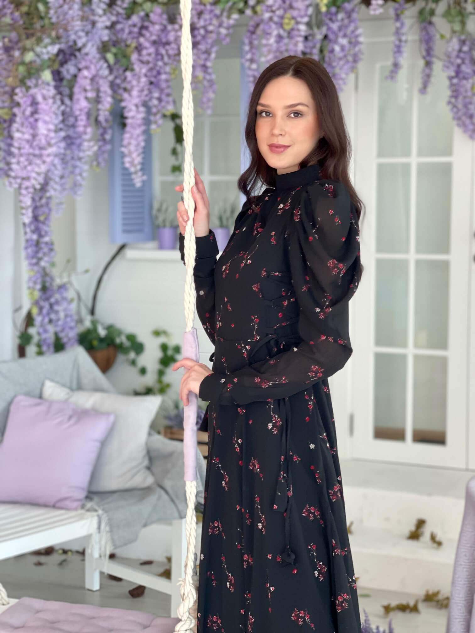 Victoria Dress In Black - Image 4