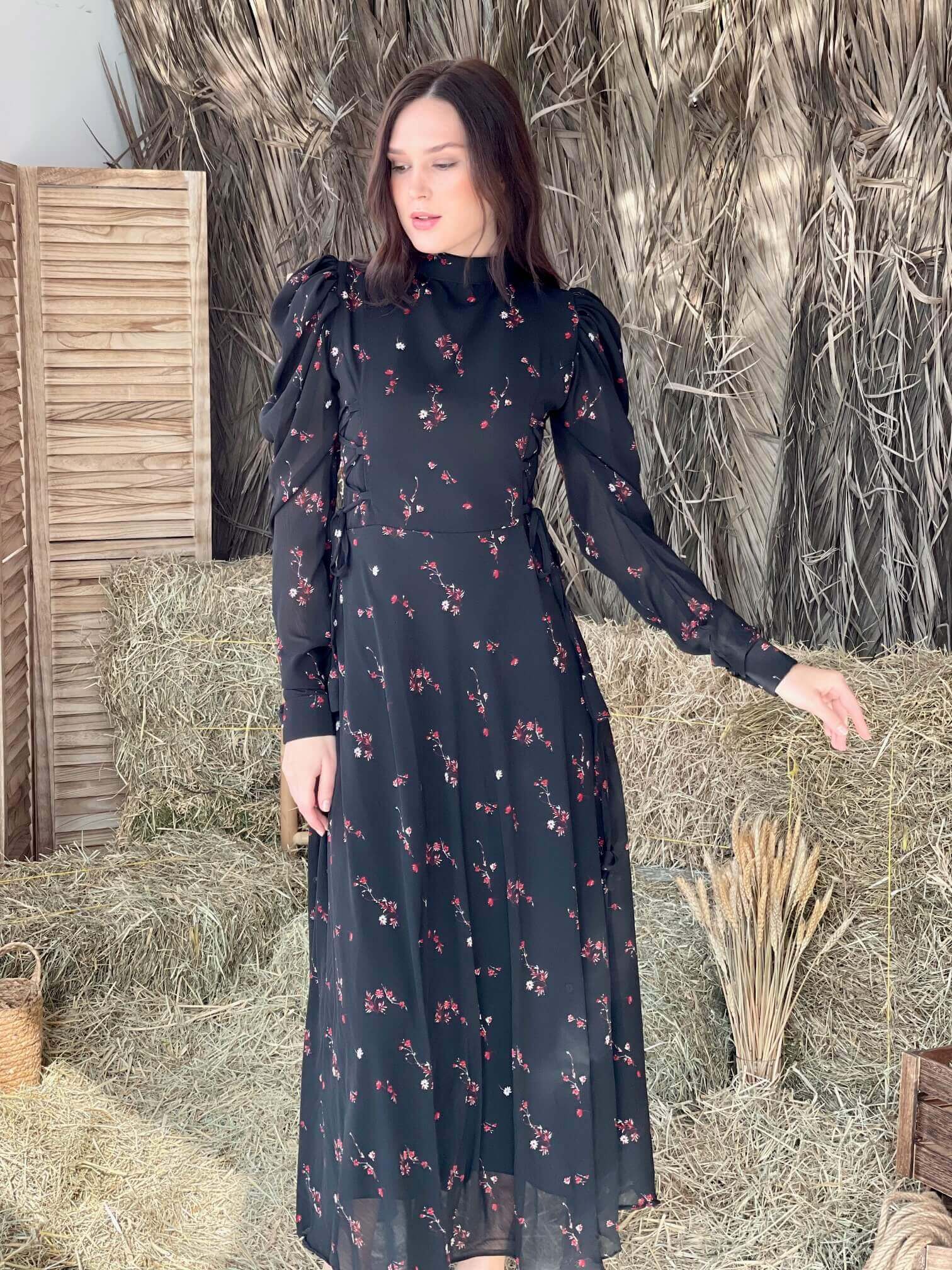 Victoria Dress In Black - Image 7