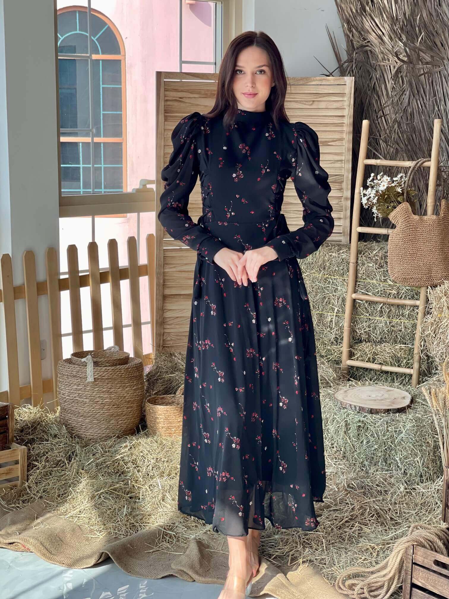 Victoria Dress In Black - Image 8