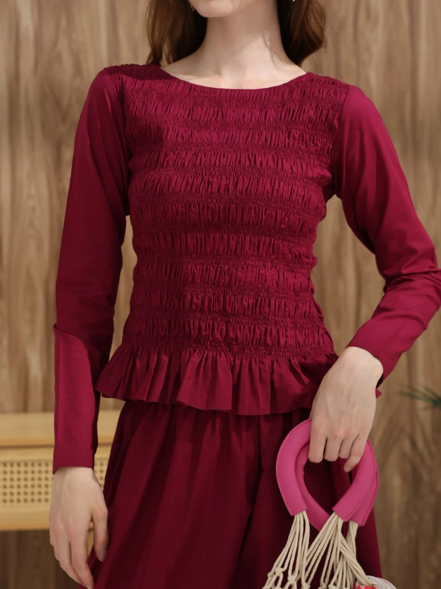 Blossie Plum Smock Shirt - Image 6