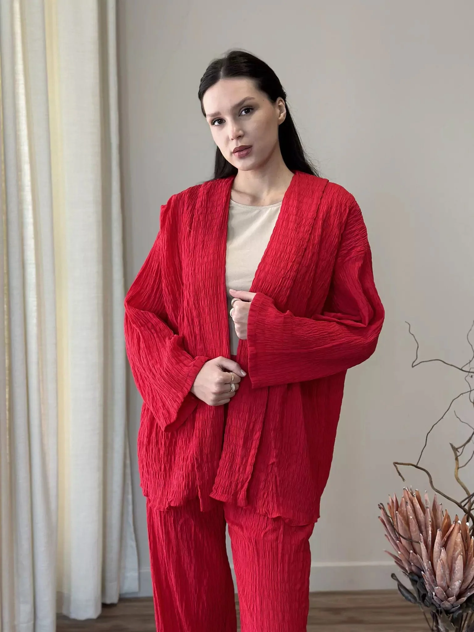 Blossom Red Co Ord Set - Image 4