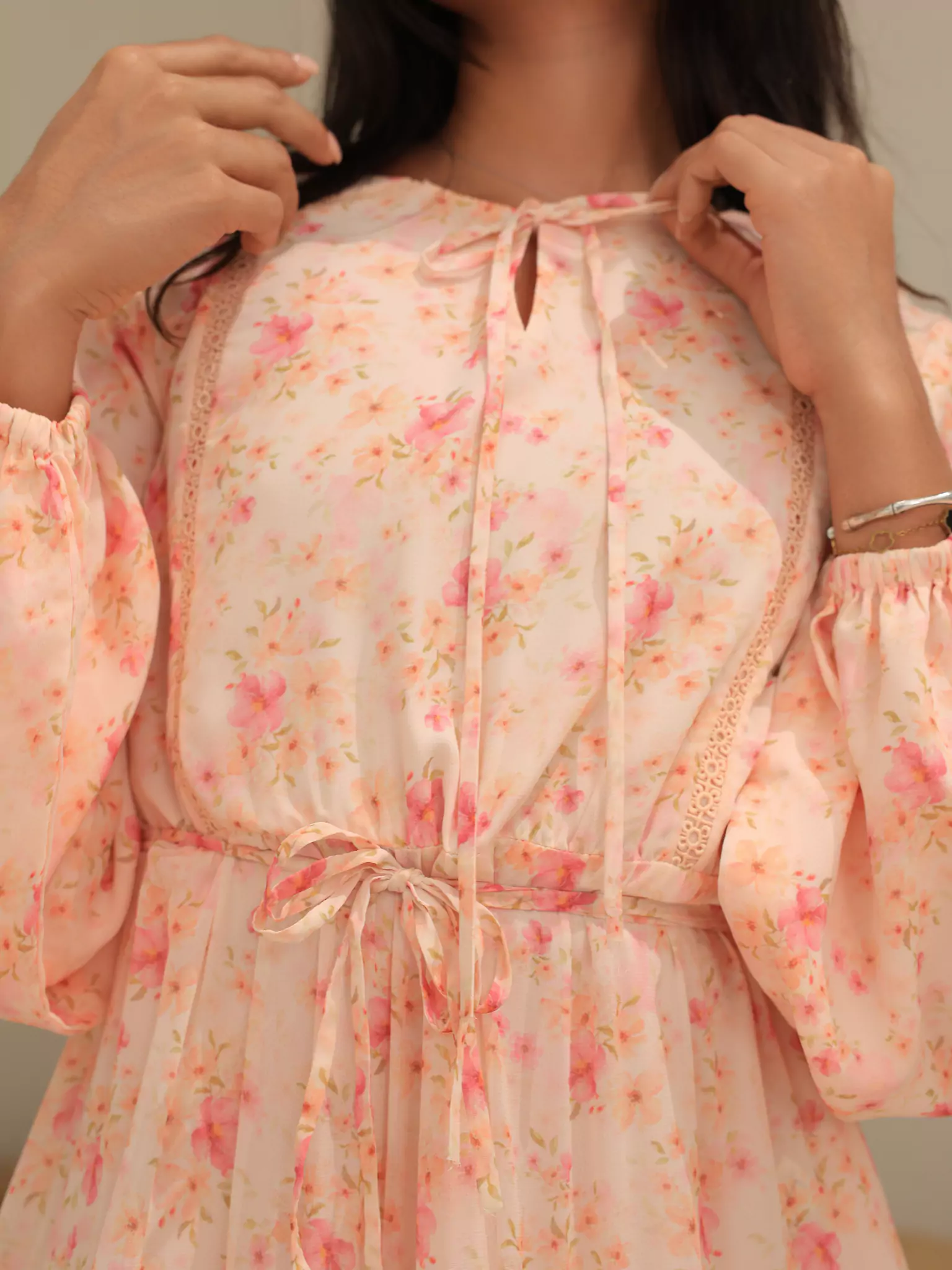 Blushhaven Floral Lace Long Dress - Image 9