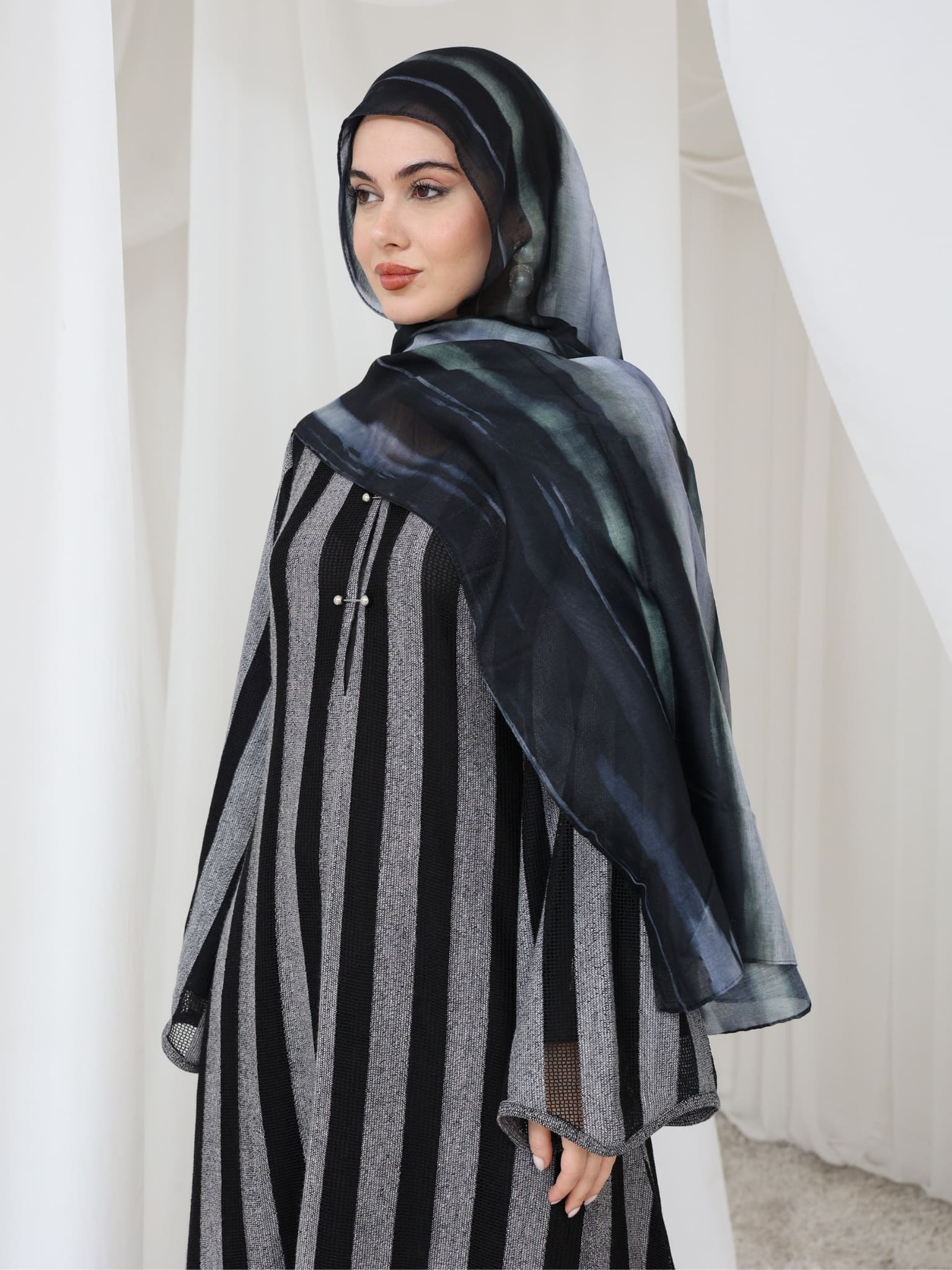 Breathable Mist Veil Hijab/Stole - Image 3