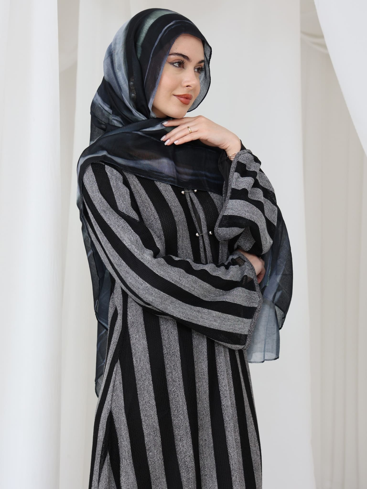 Breathable Mist Veil Hijab/Stole - Image 4