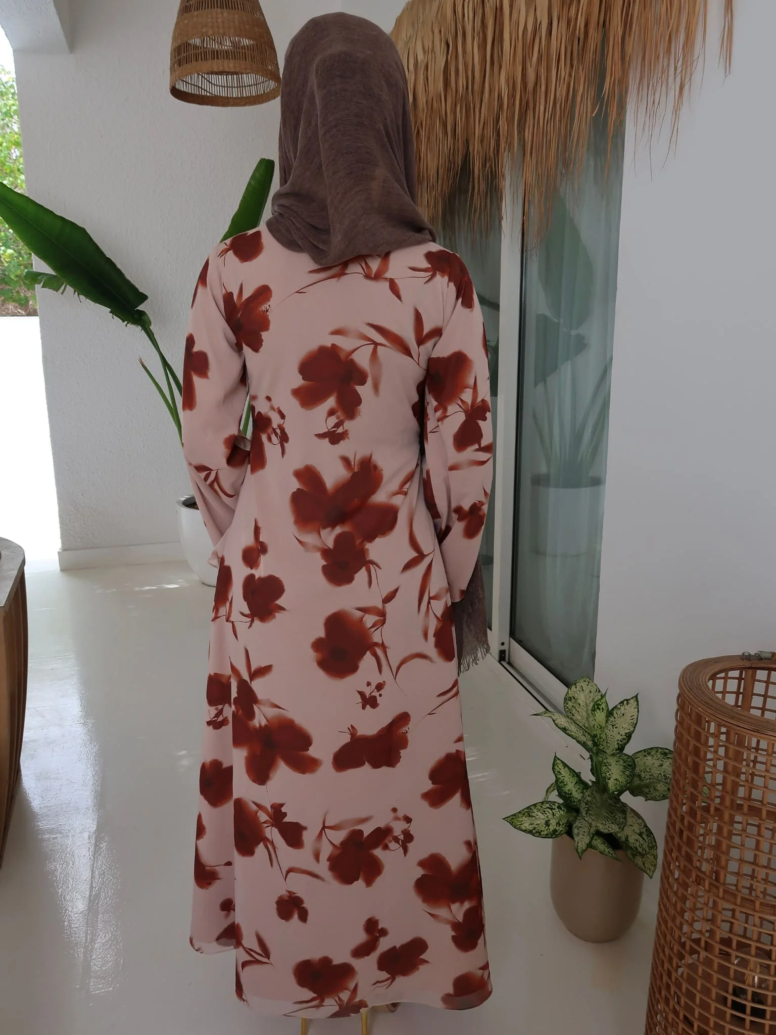 Brell Printed Frill Long Dress - Image 3