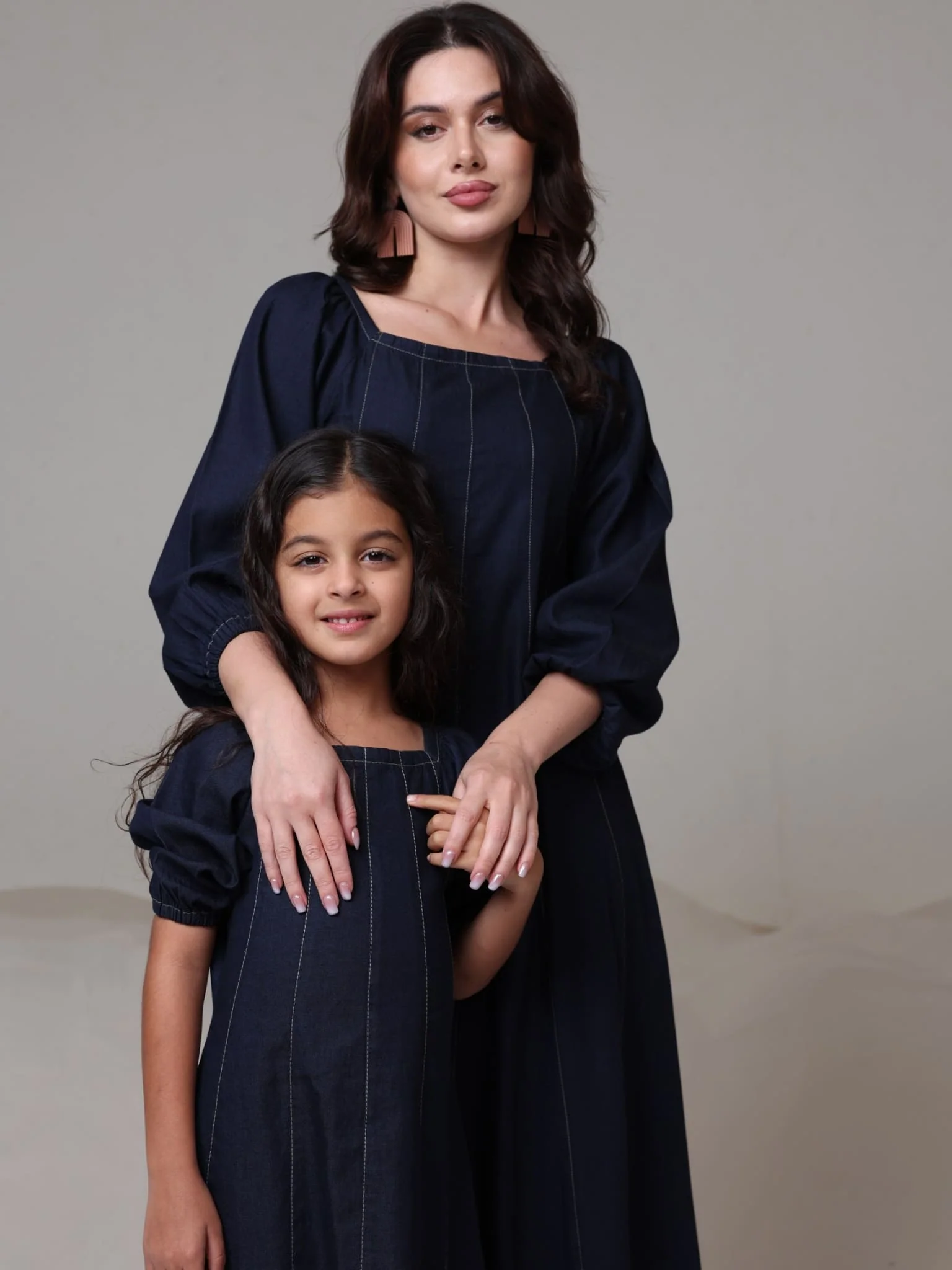 Mini Bria Denim Long Dress - Image 6