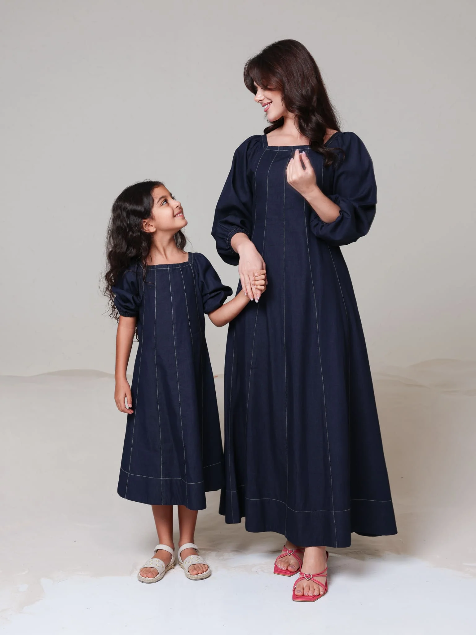 Mini Bria Denim Long Dress - Image 4