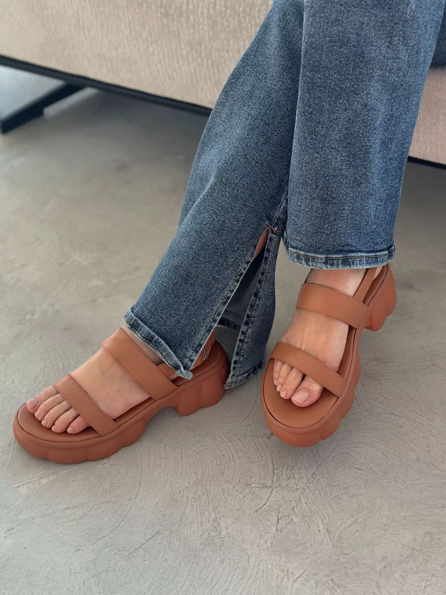 Bubble Brown Sandals - Image 3