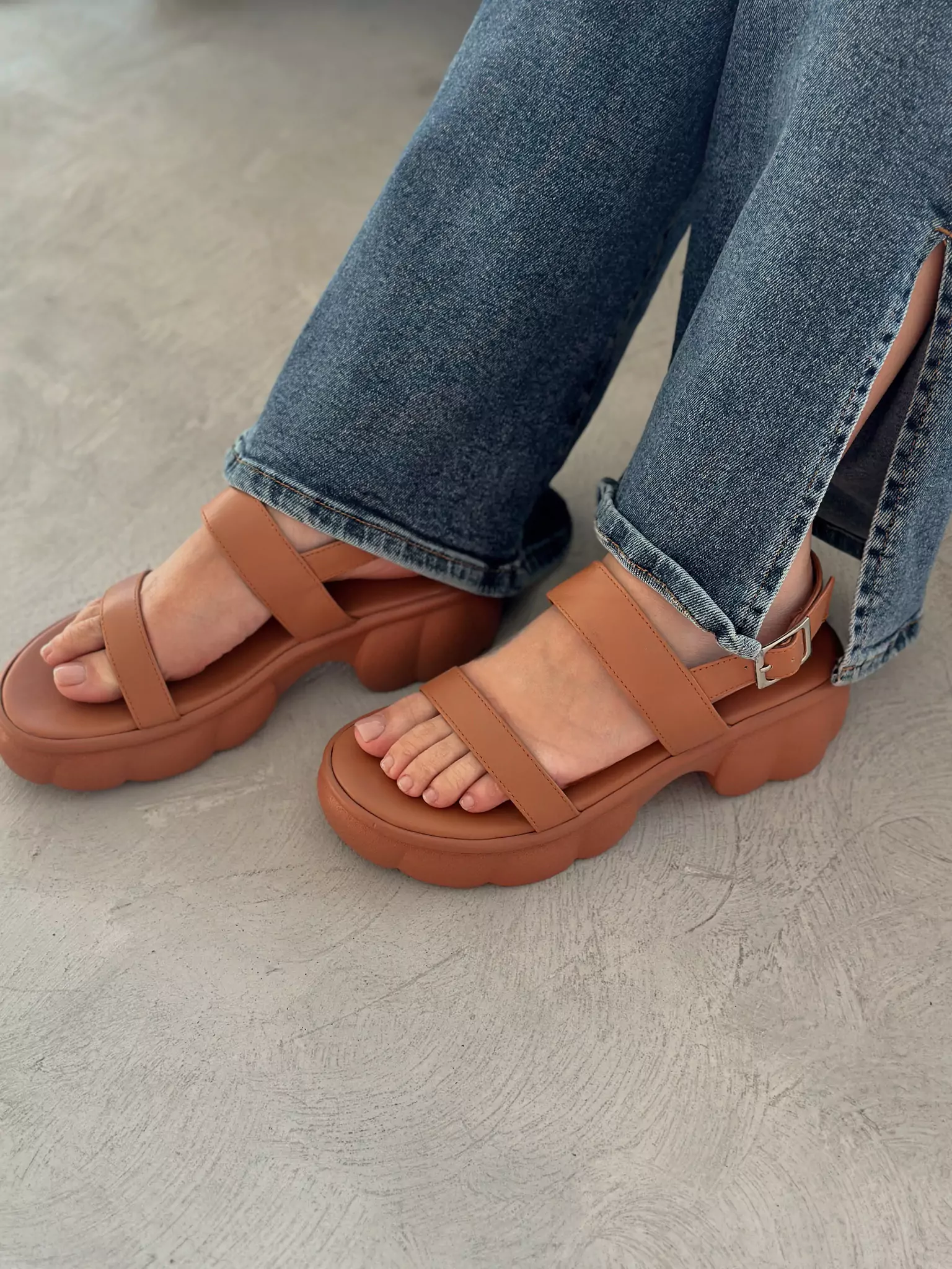Bubble Brown Sandals - Image 4