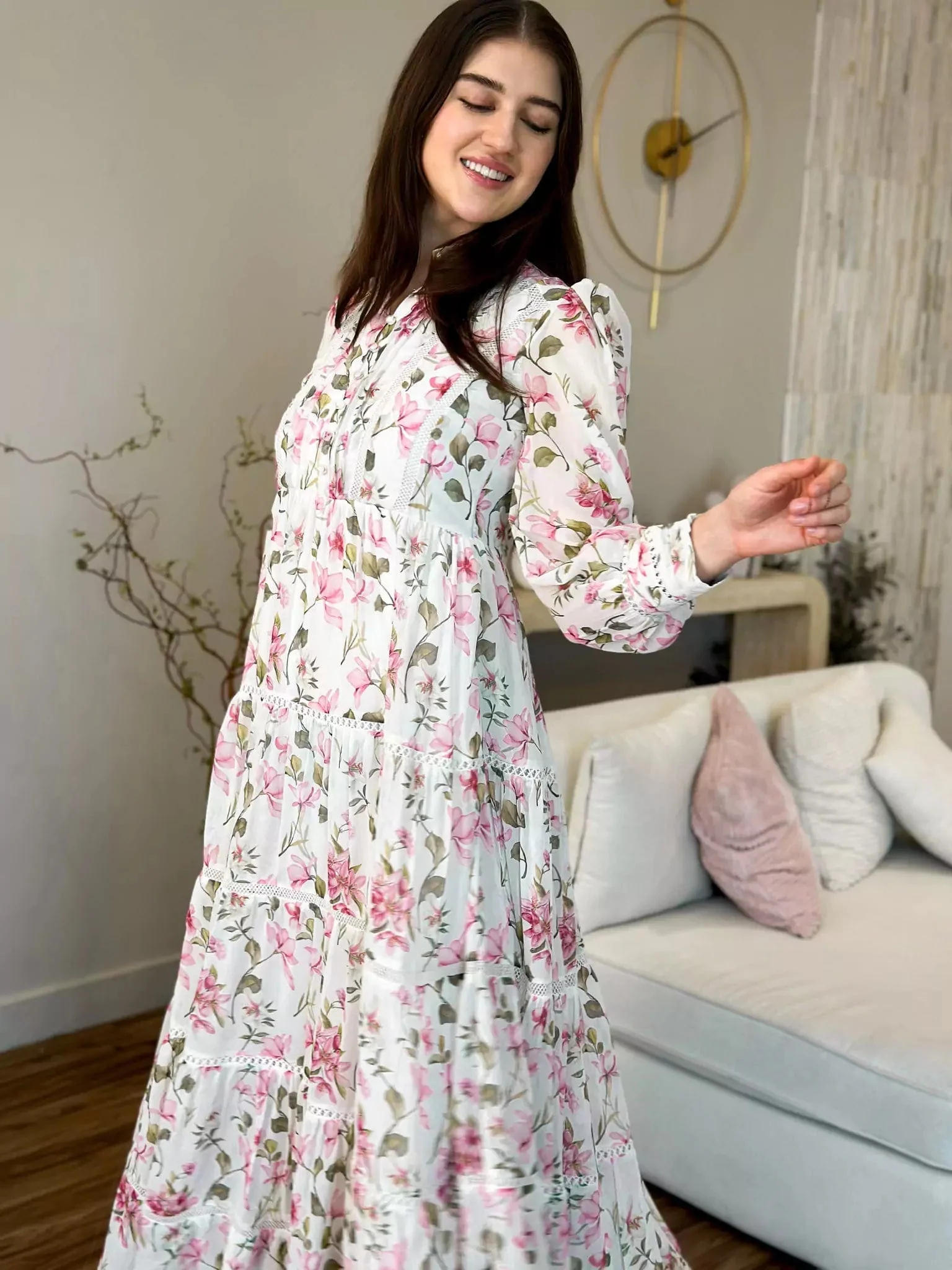 Calla Floral Lace Dress - Image 13