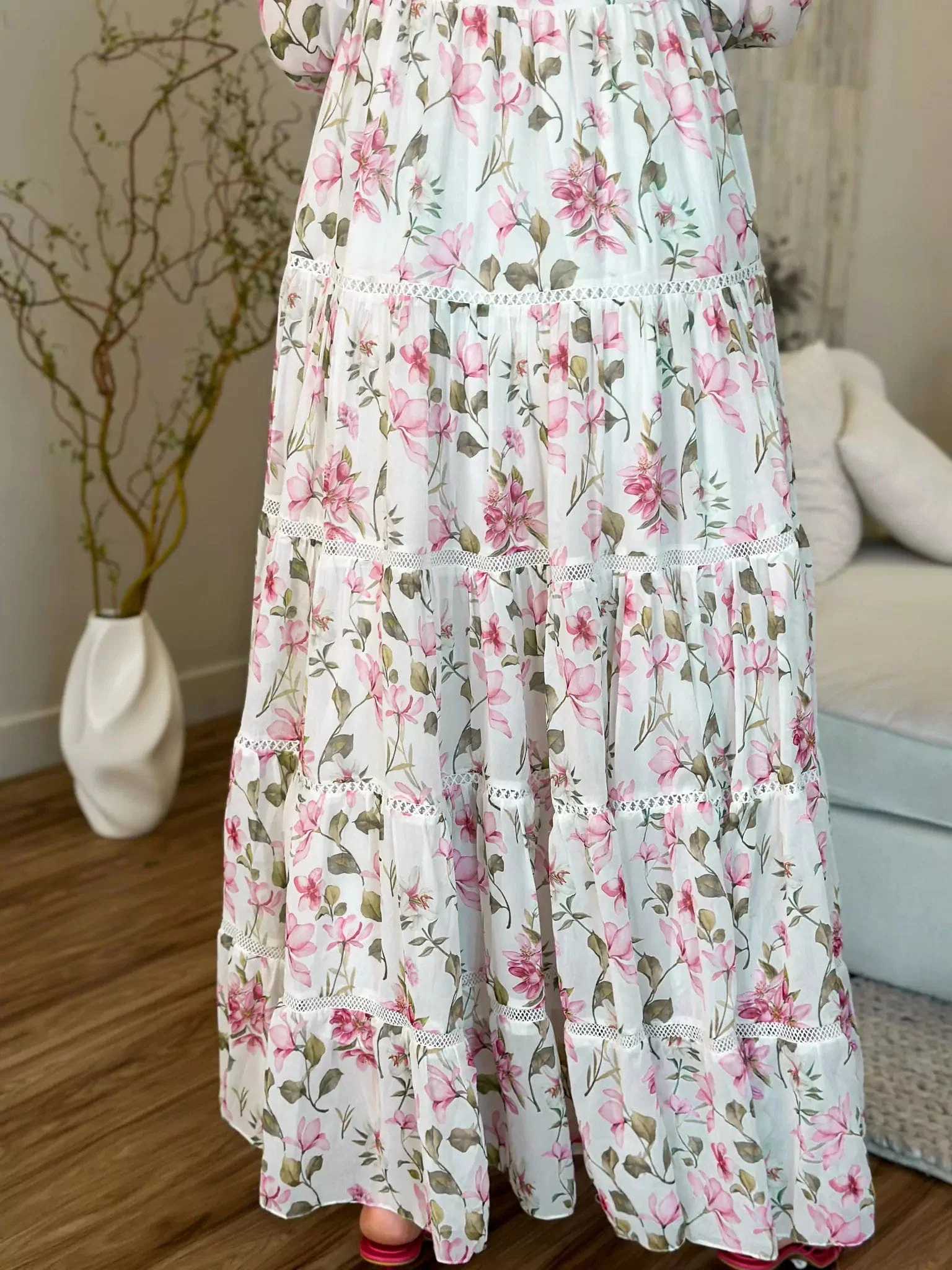 Calla Floral Lace Dress - Image 19