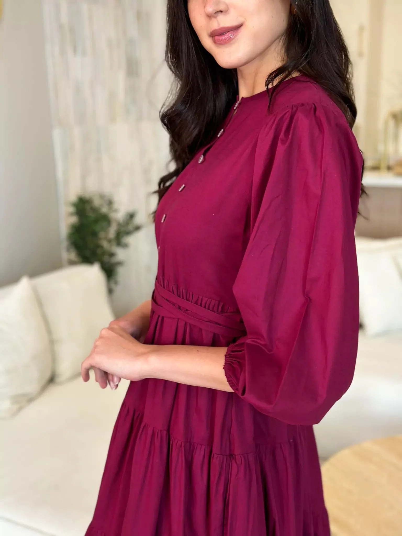 Cardinal Cotton Long Dress - Image 3