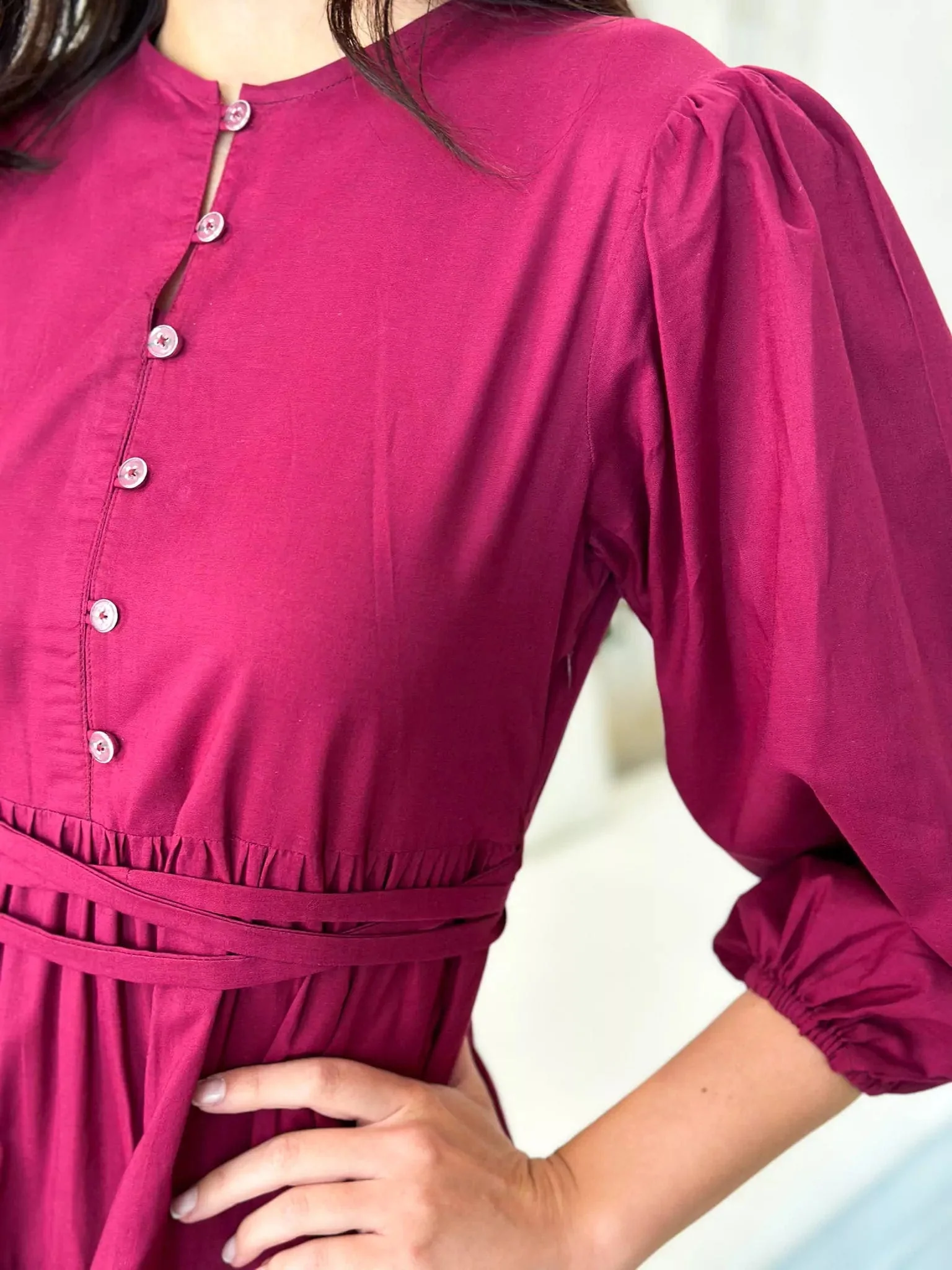Cardinal Cotton Long Dress - Image 5