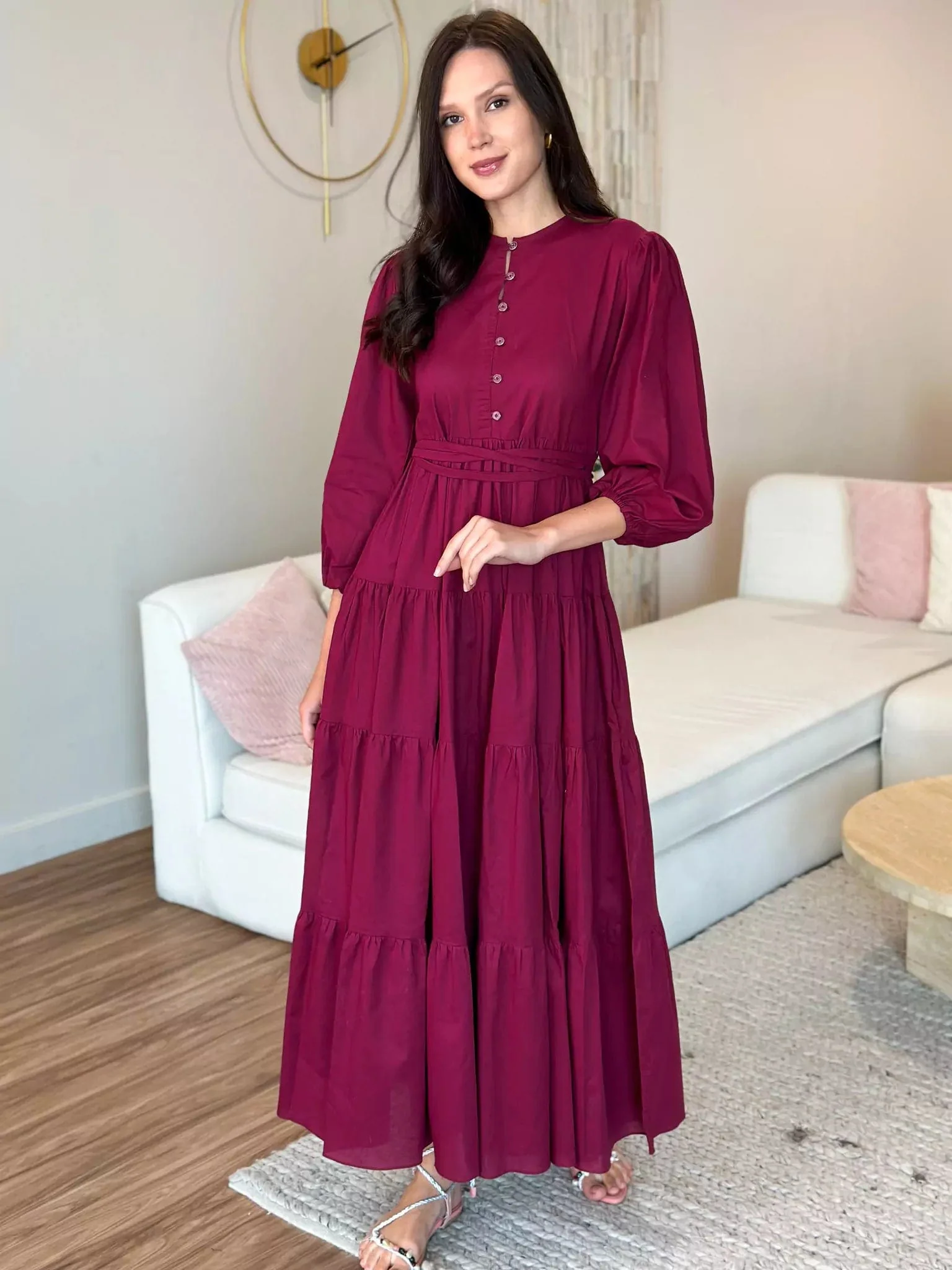 Cardinal Cotton Long Dress - Image 8