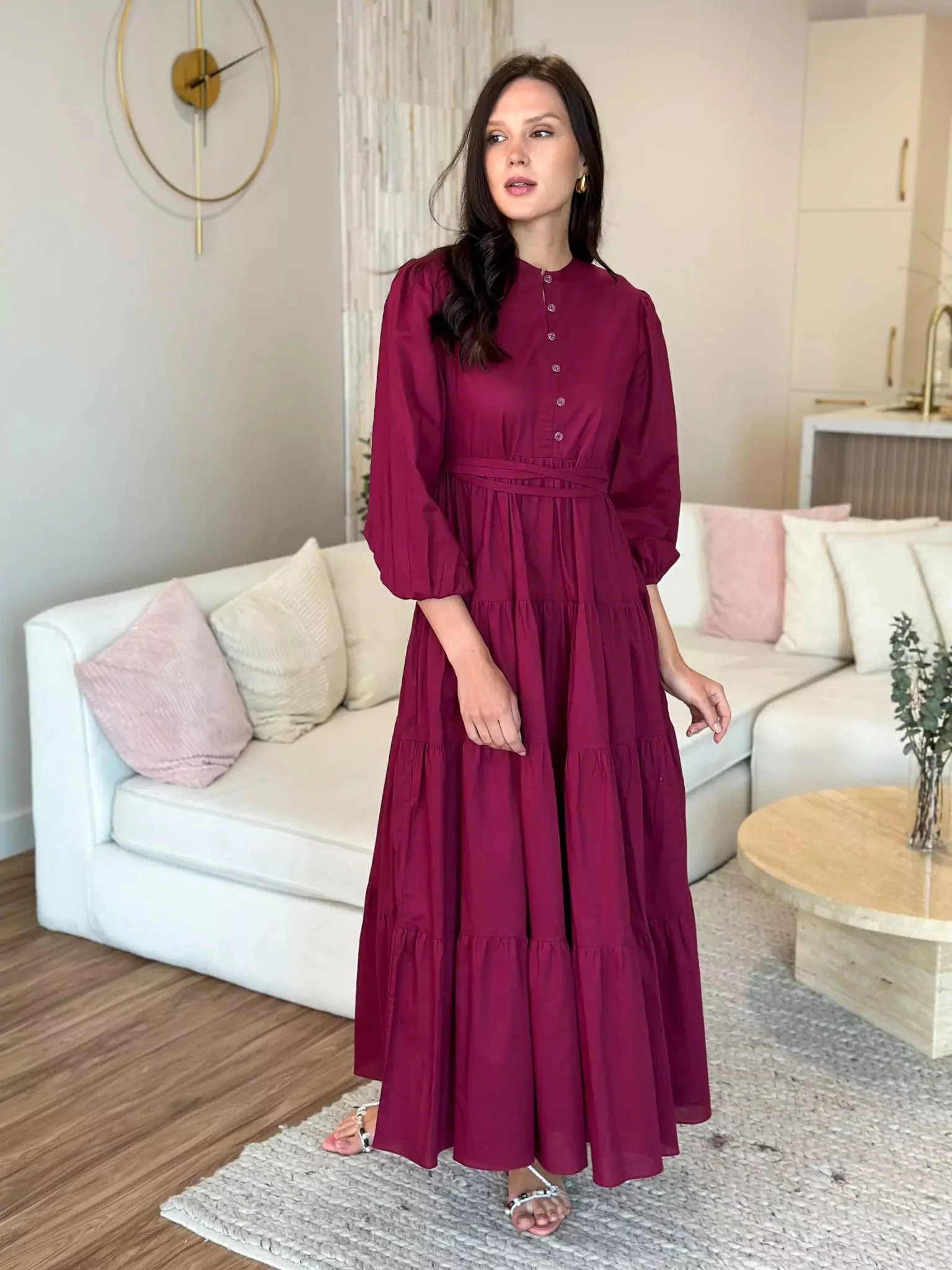 Cardinal Cotton Long Dress - Image 9