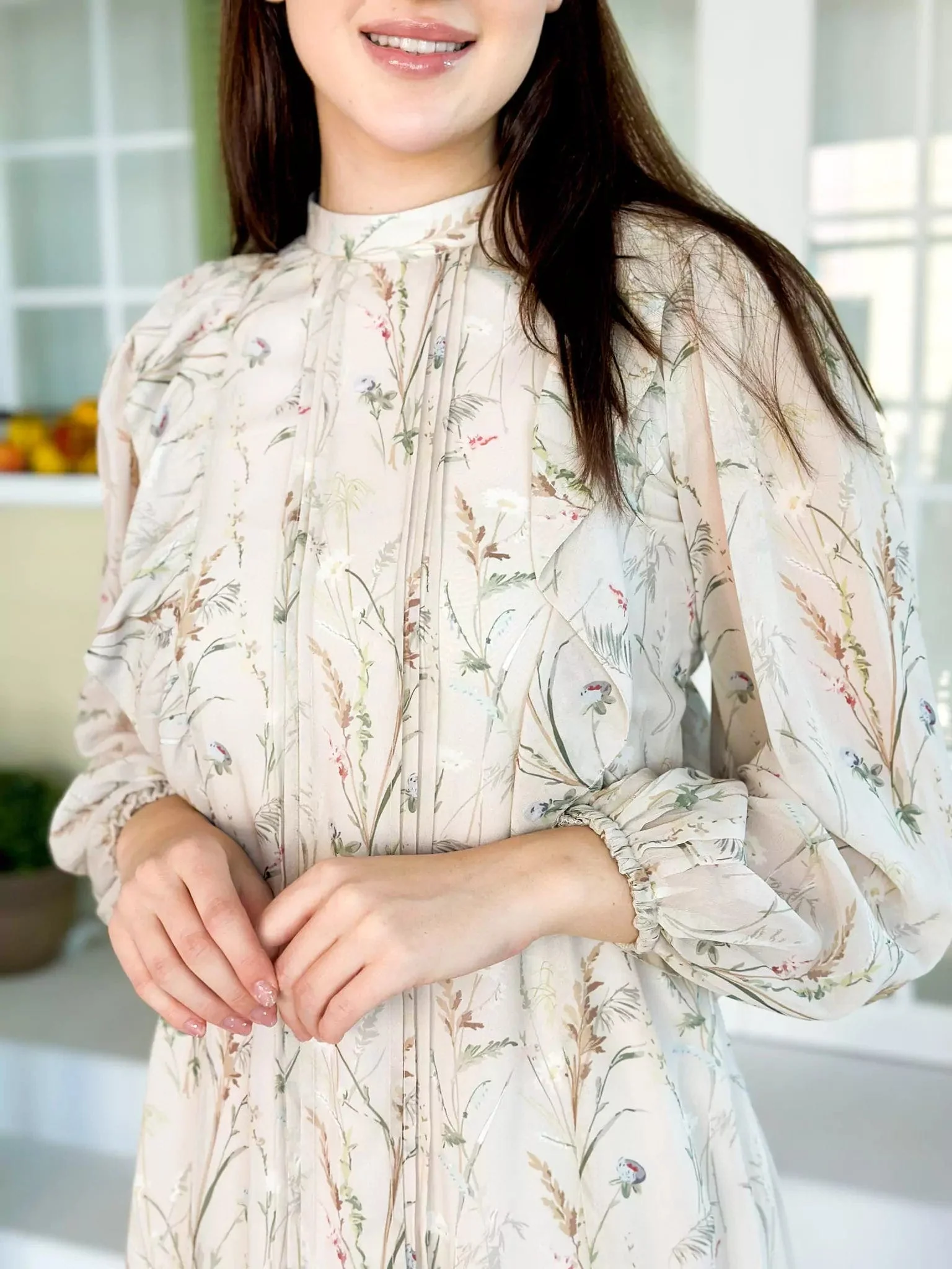 Cashmere Floral Dress - Image 2