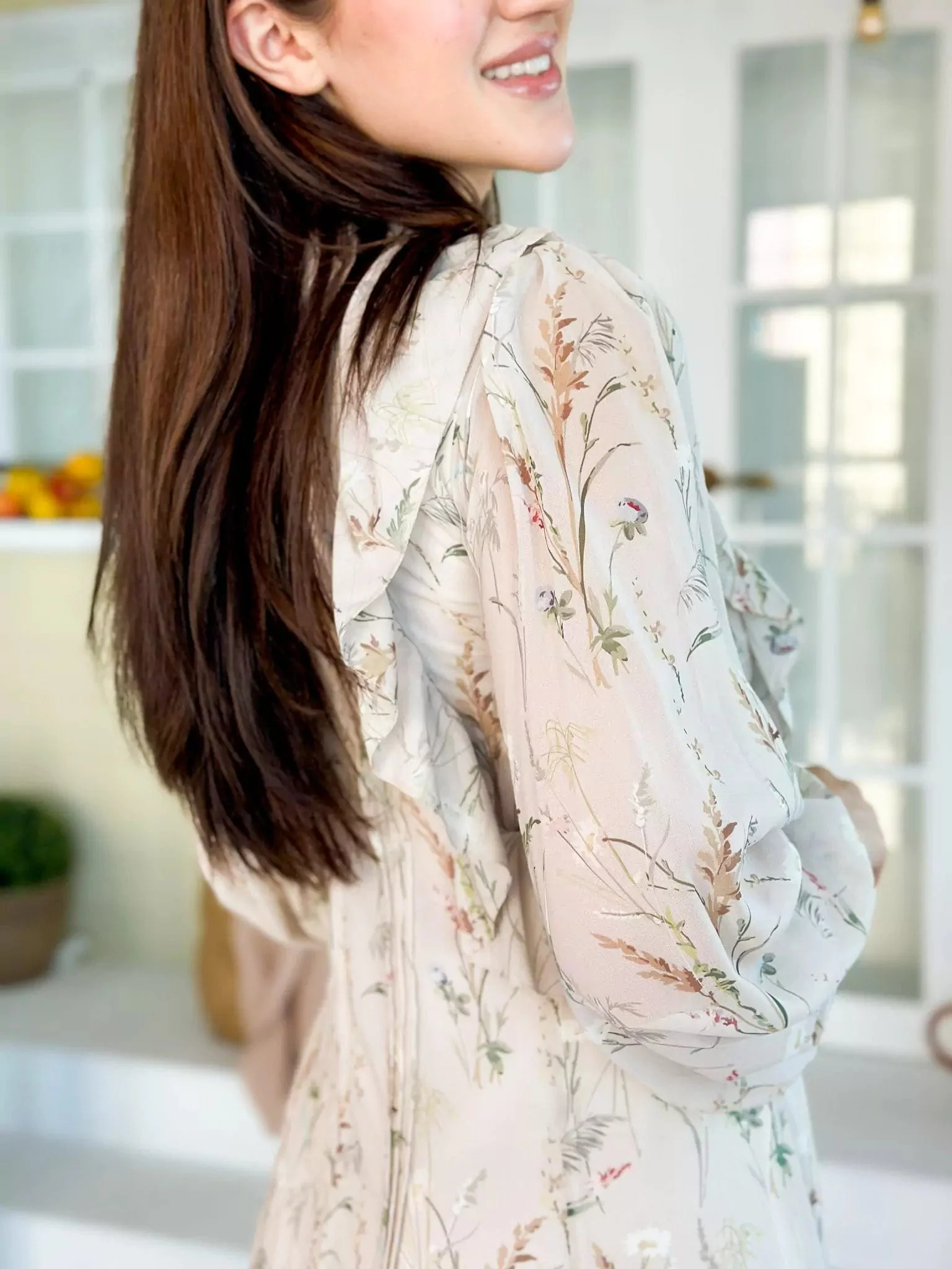 Cashmere Floral Dress - Image 3