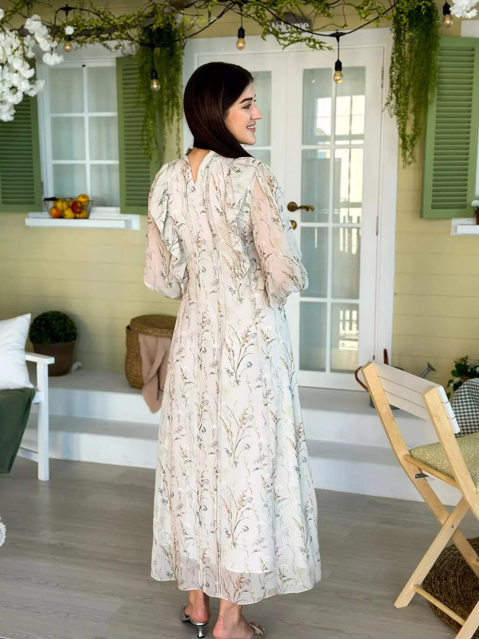 Cashmere Floral Dress - Image 6