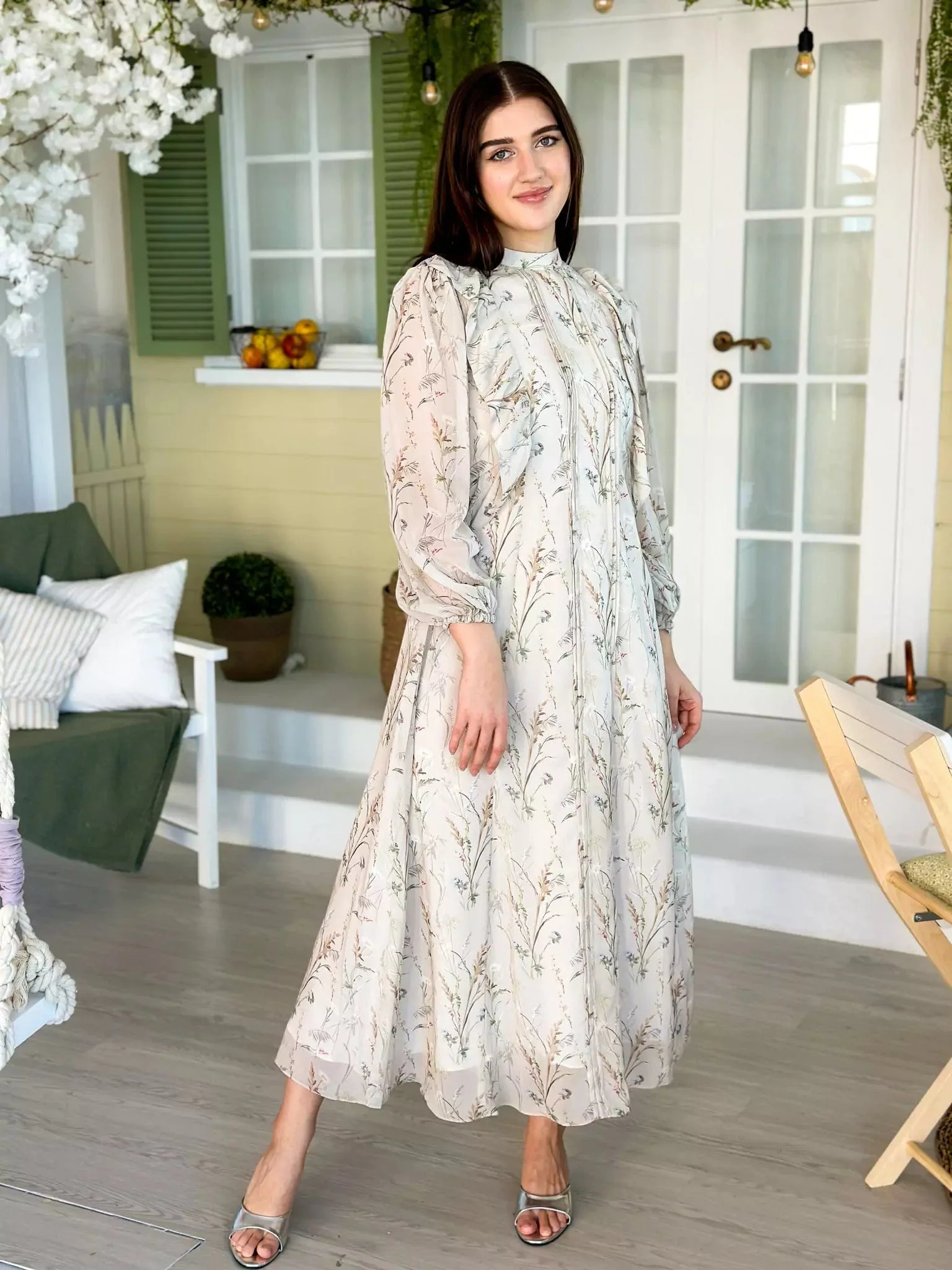 Cashmere Floral Dress - Image 7