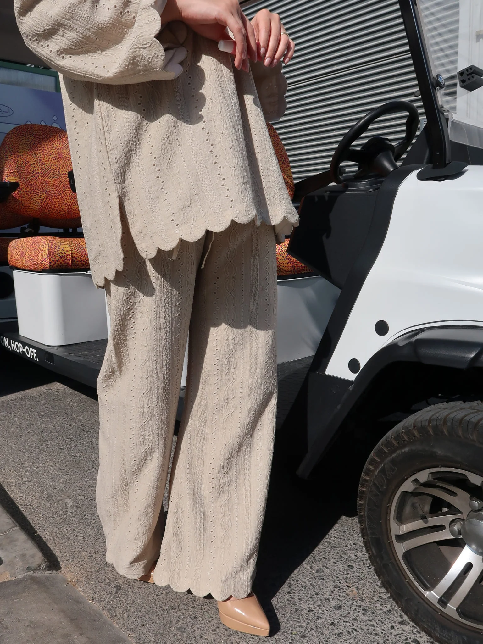 Cassia Crochet Sage Shirt - Image 6