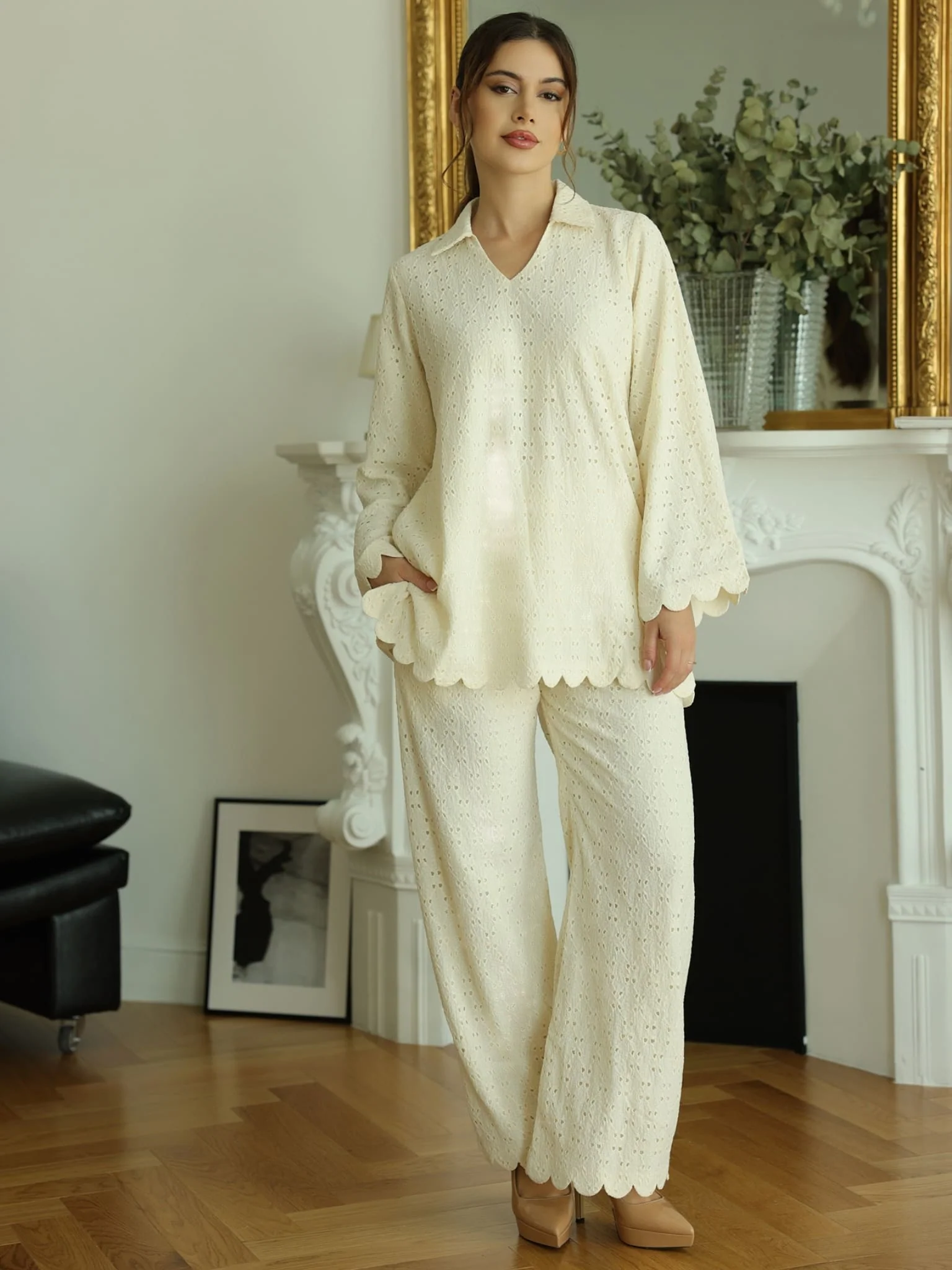 Cassia Crochet Pants - Image 2