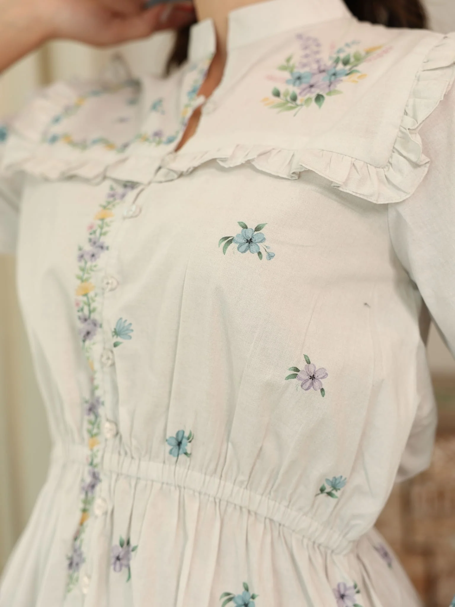 Cecily Printed Skirt And Shirt Set - Image 4