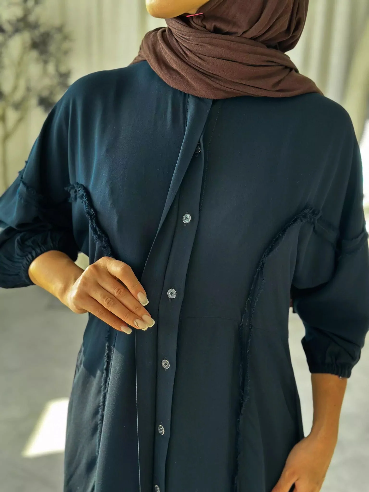 Cerulean Blue Long Dress - Image 3