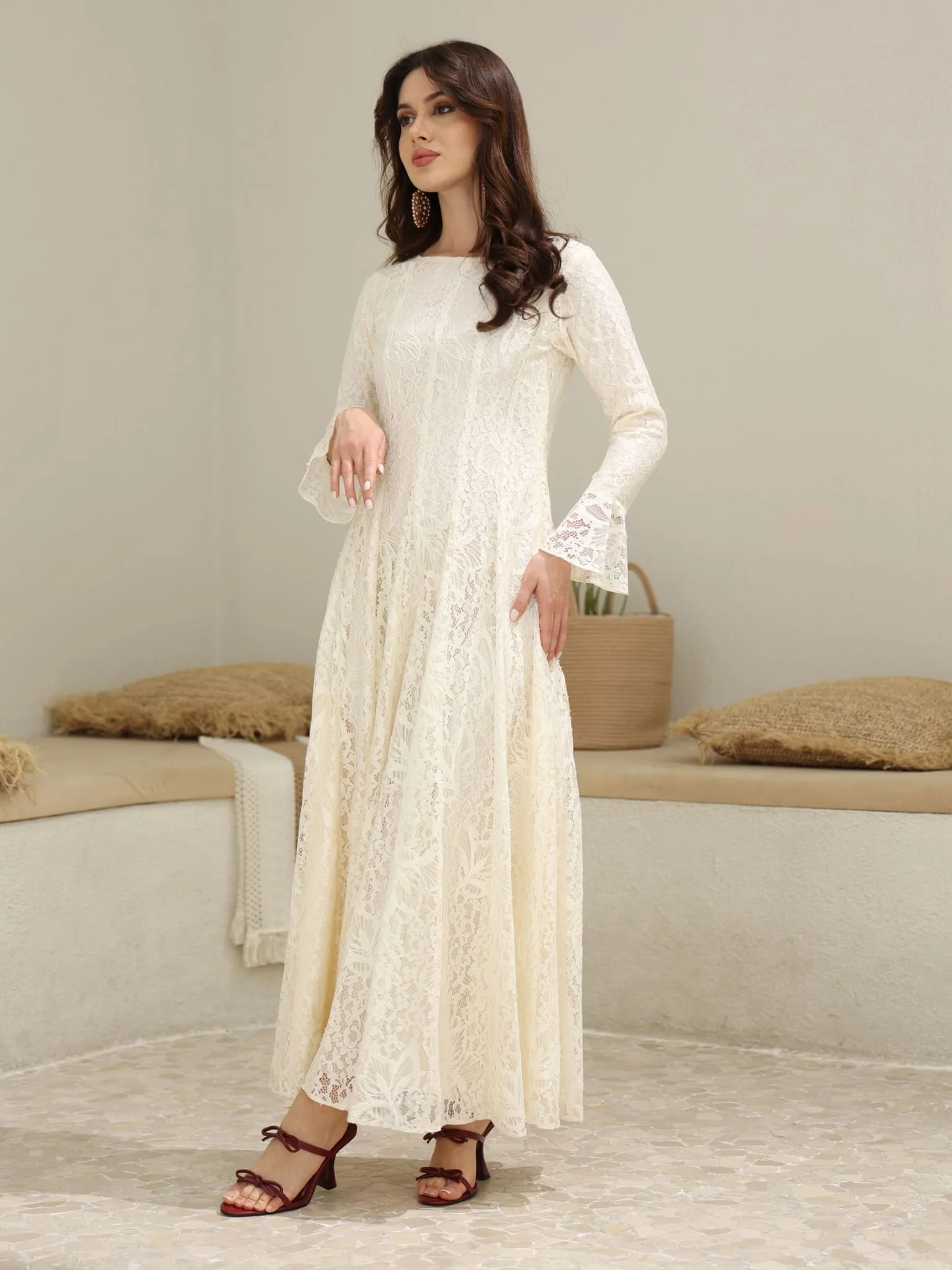 Claudia Net Panel Dress - Image 9