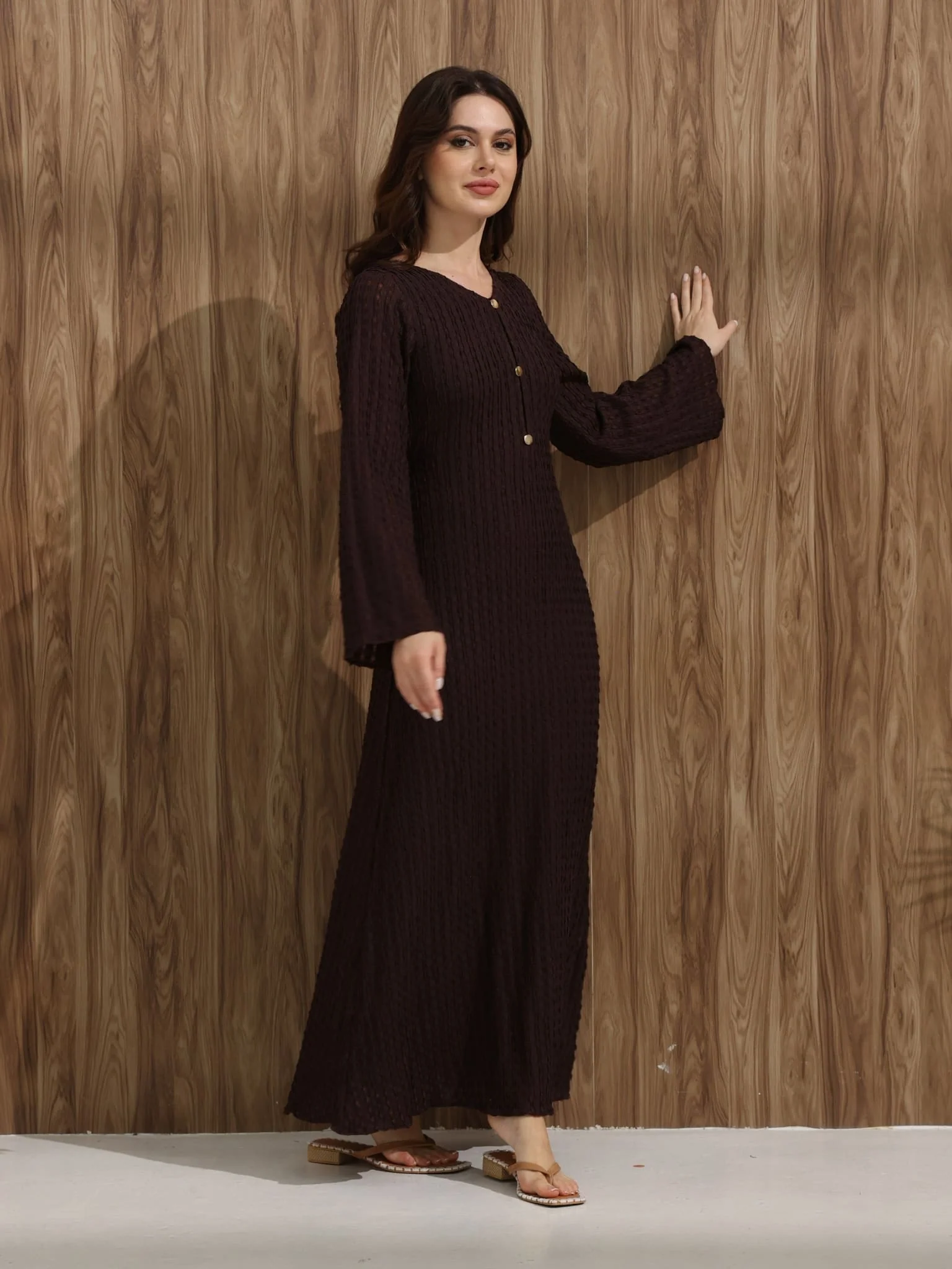 Clayra Knit Long Dress - Image 10