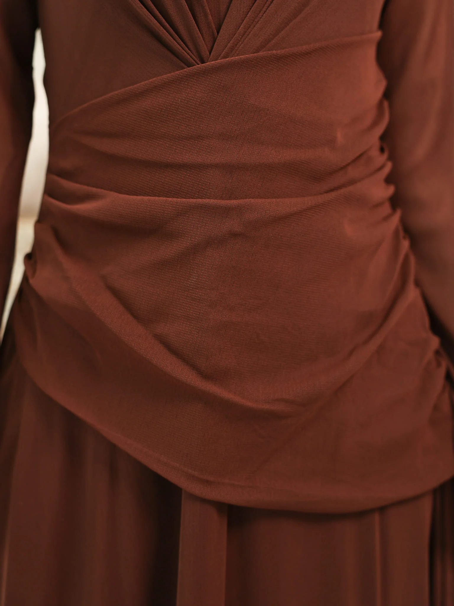 Cocoa Veil Mesh Net Dress - Image 7