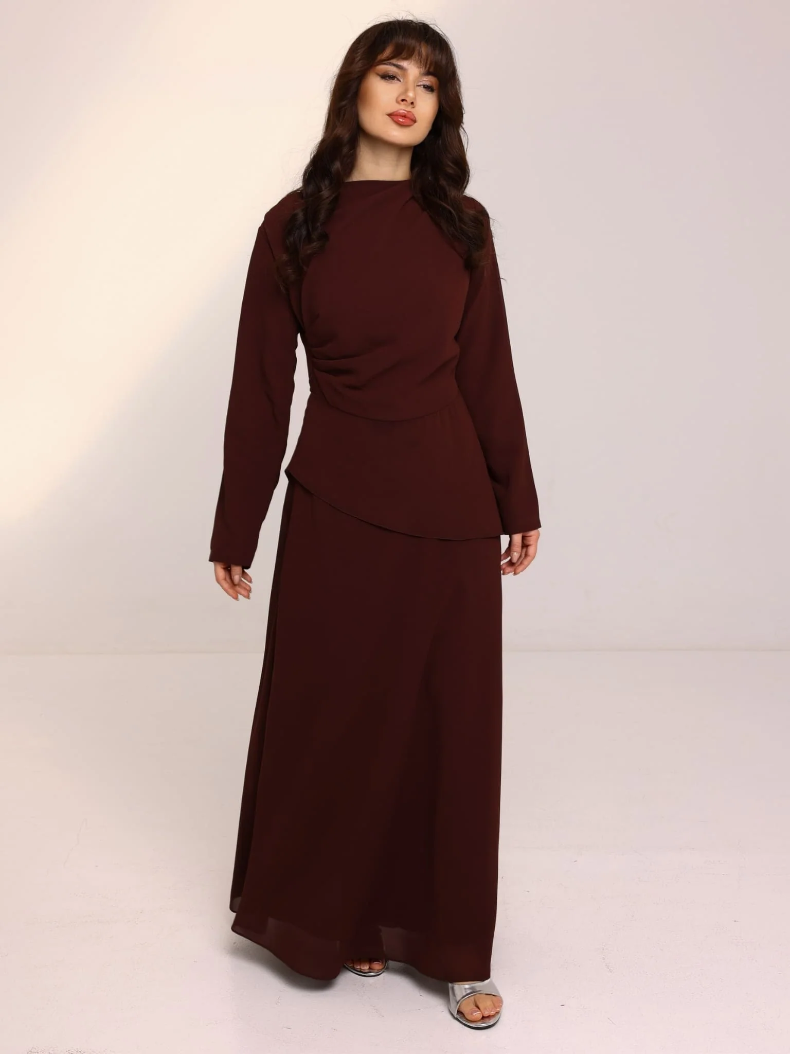 Colette Drape Long Dress