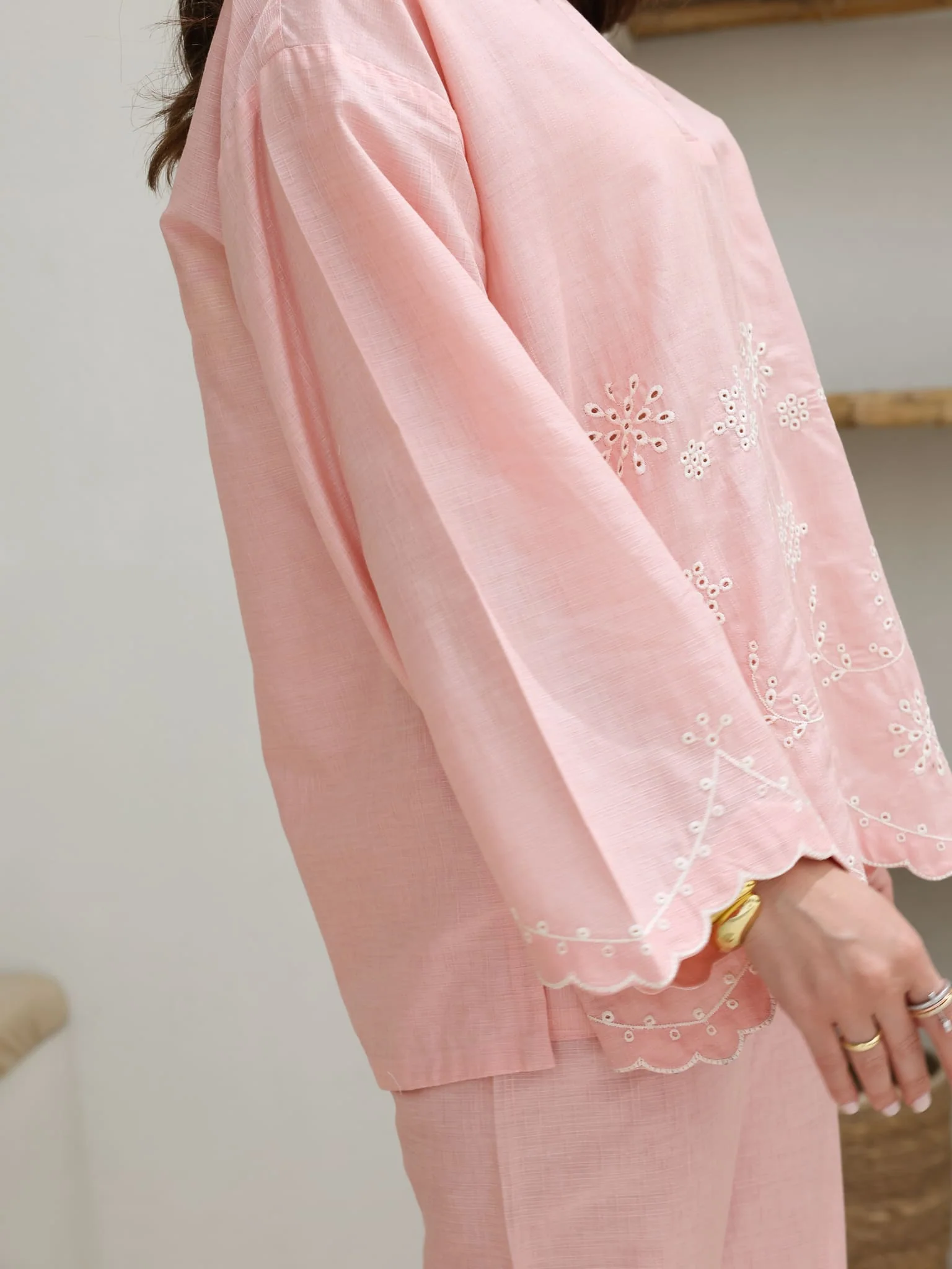 Coraly Cutwork Co Ord Set - Image 3