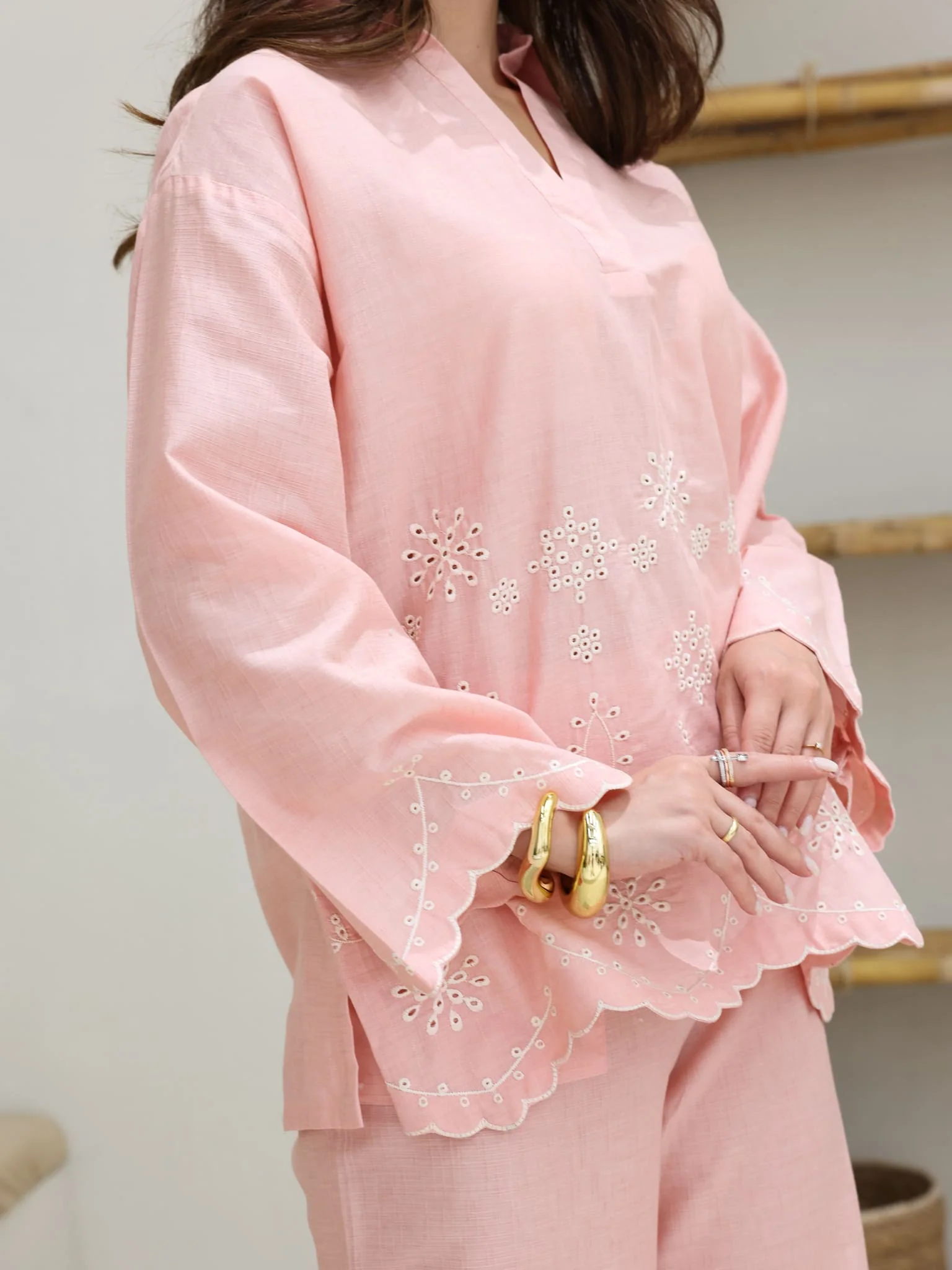 Coraly Cutwork Co Ord Set - Image 5
