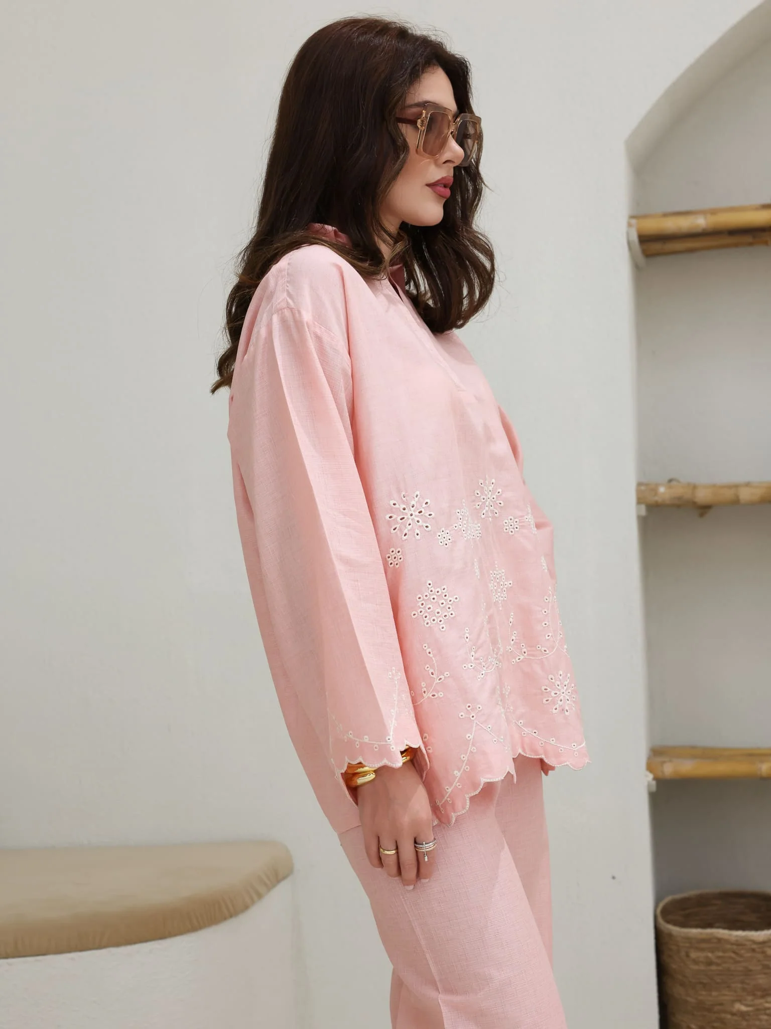 Coraly Cutwork Co Ord Set - Image 7