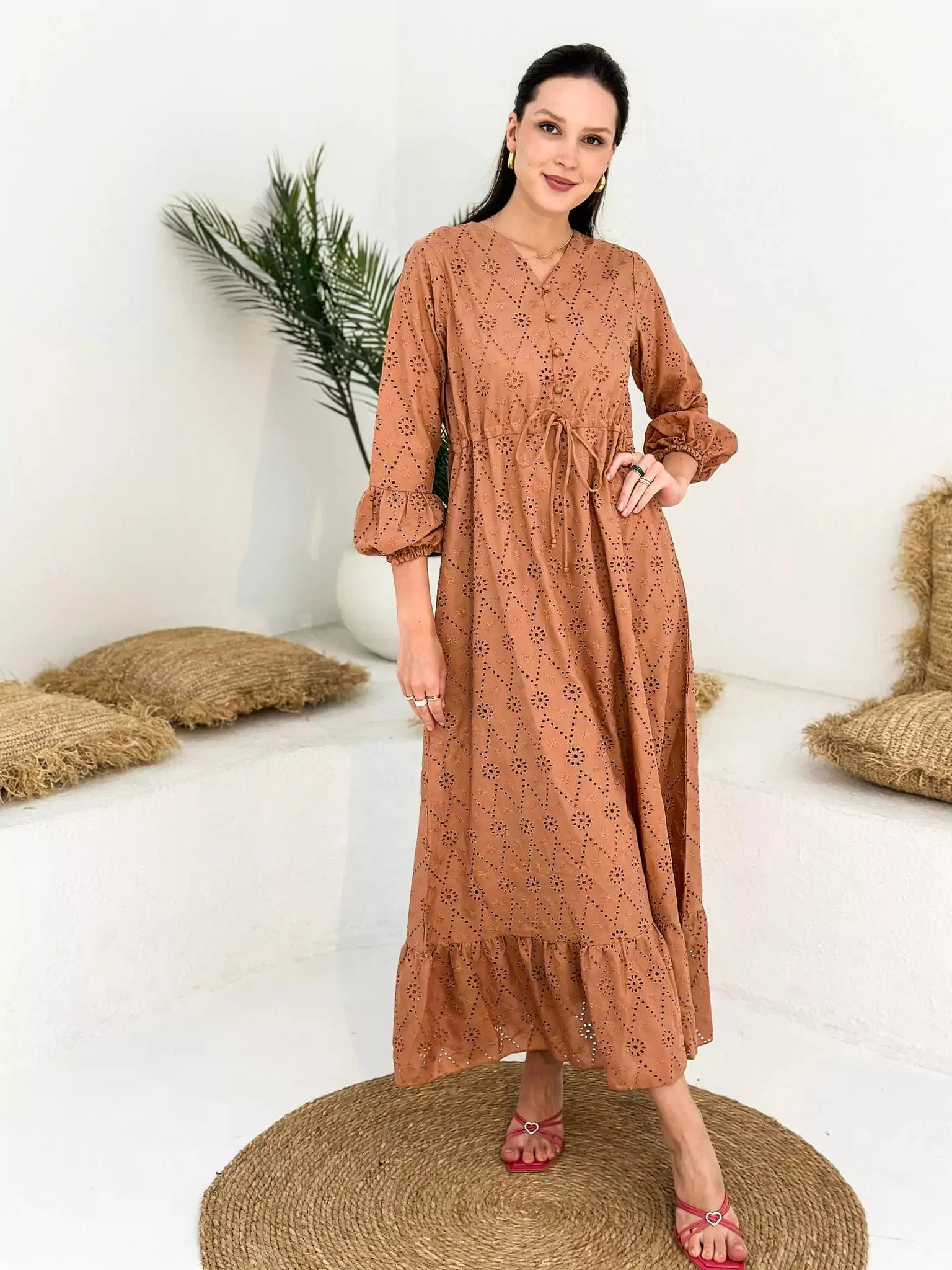 Cryola Cut Work Dress - Image 4