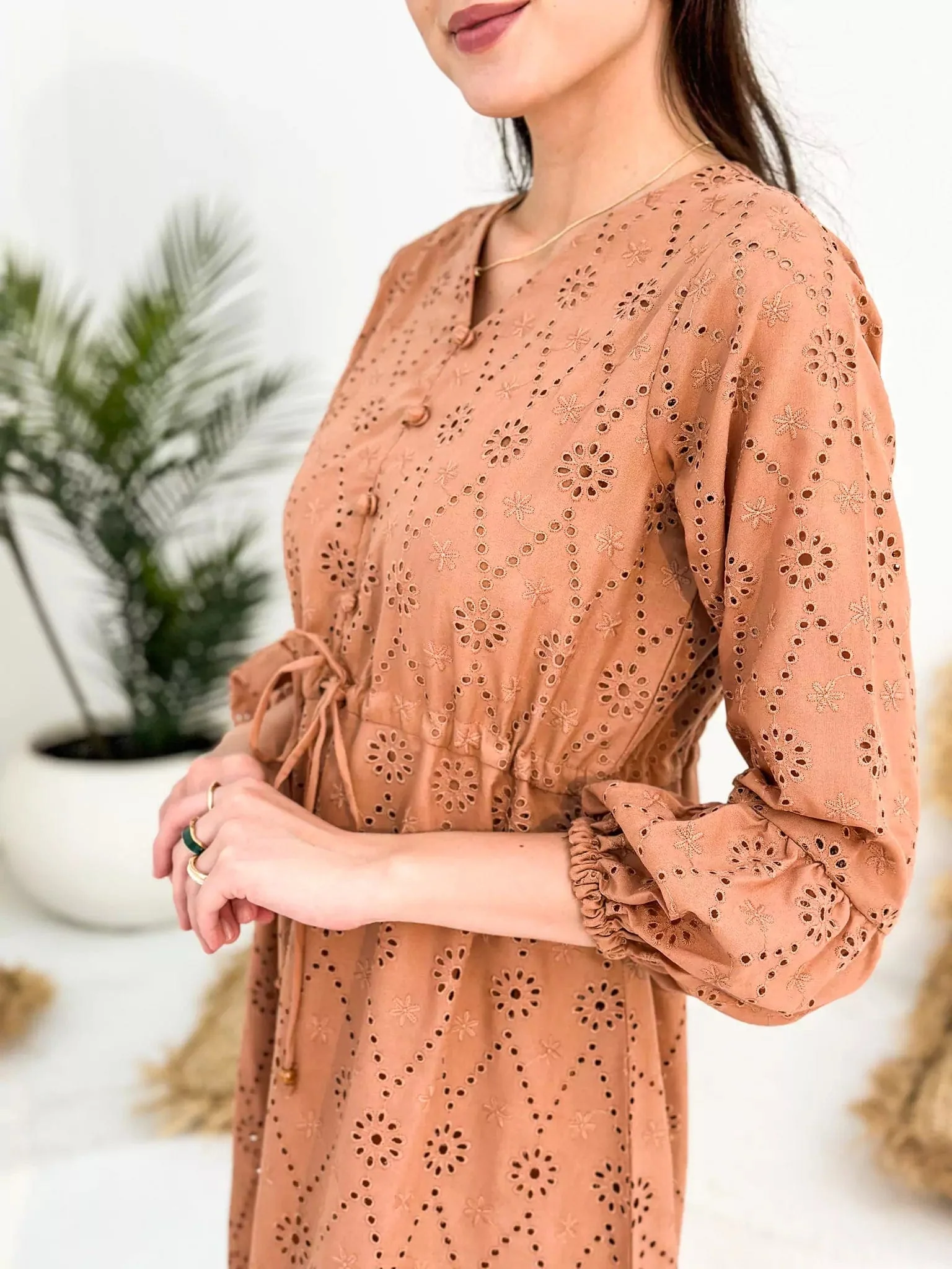 Cryola Cut Work Dress - Image 6