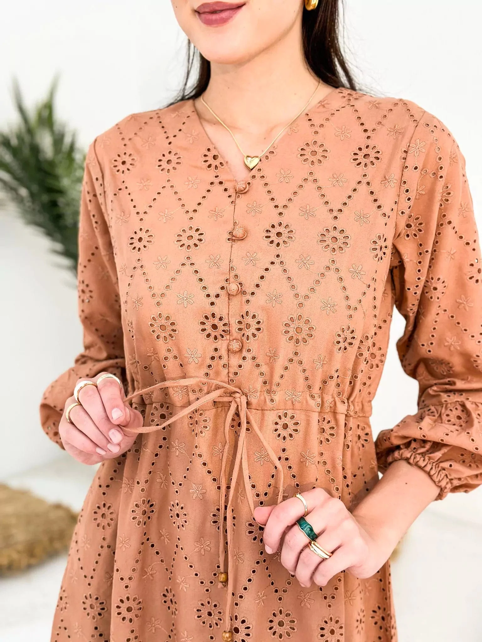 Cryola Cut Work Dress - Image 7