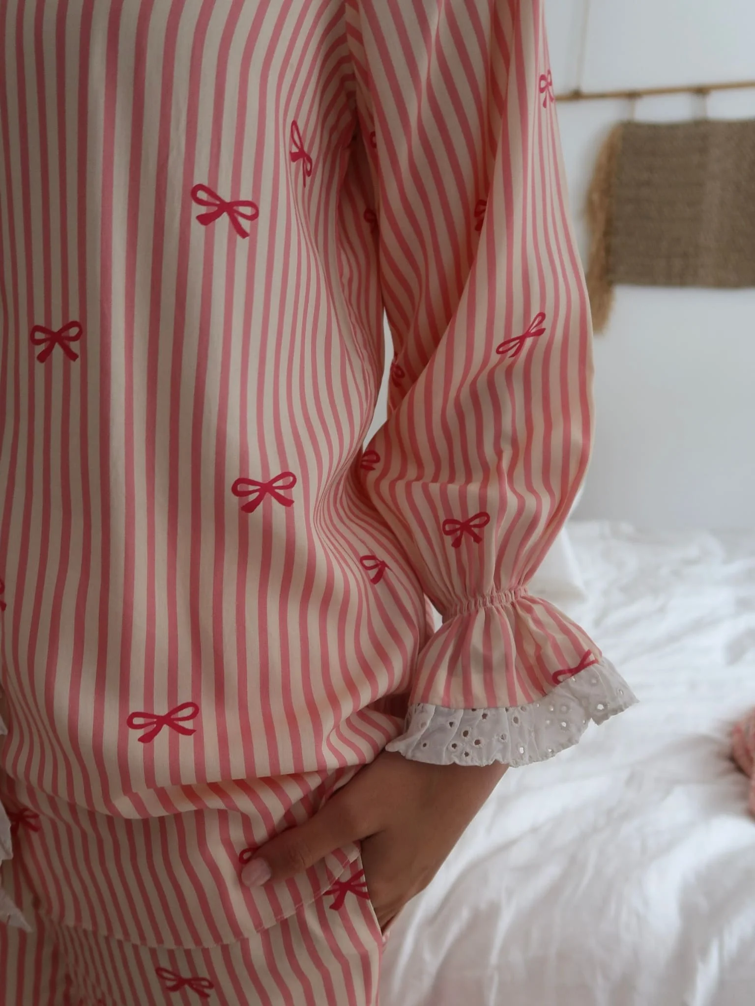 Cushie Bow Lounge Frill Shirt - Image 10
