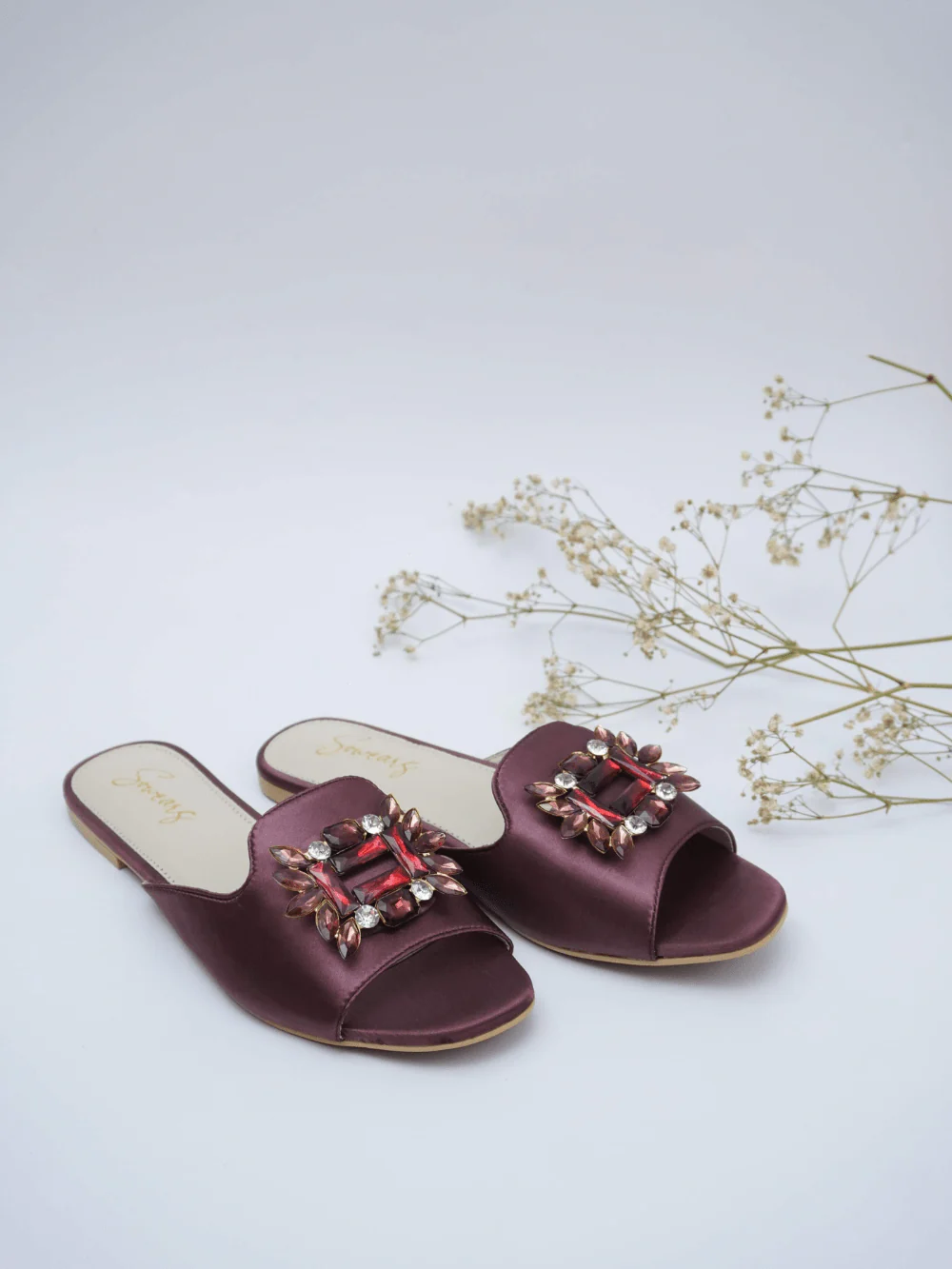 Dainty Stone Flats - Dark Purple - Image 4