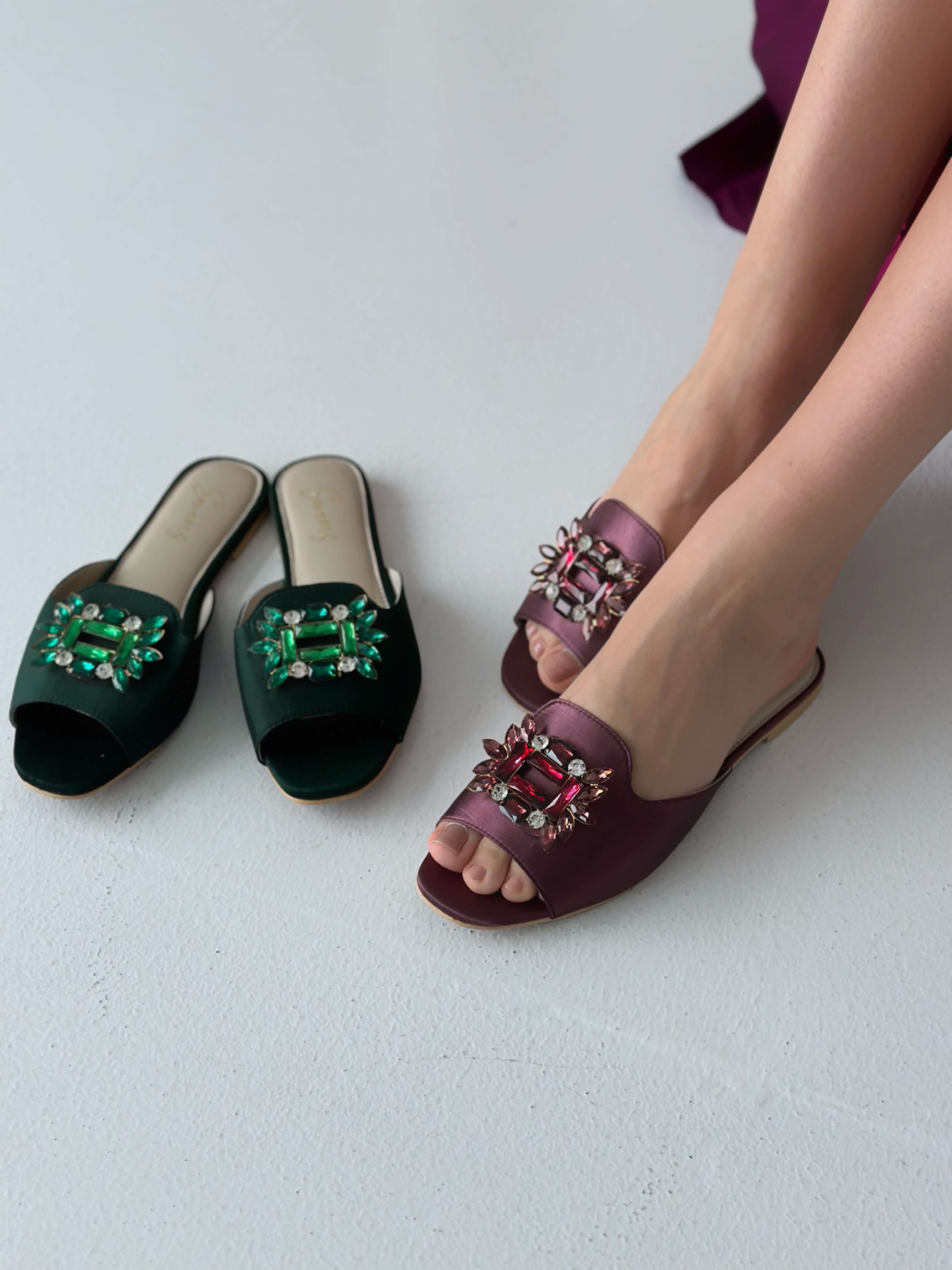 Dainty Stone Flats - Dark Purple - Image 7