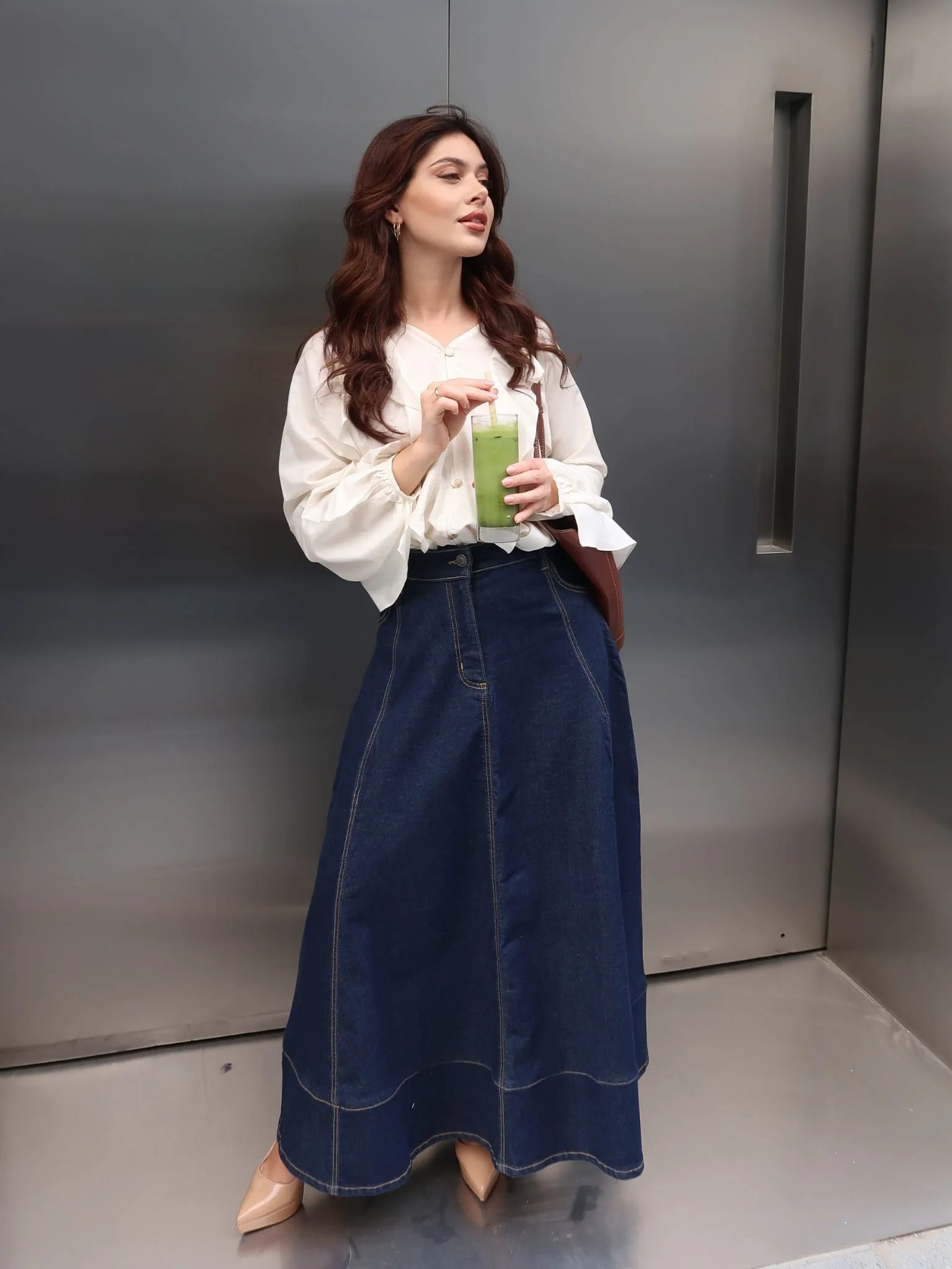 Dalary Denim Modest Skirt - Image 7