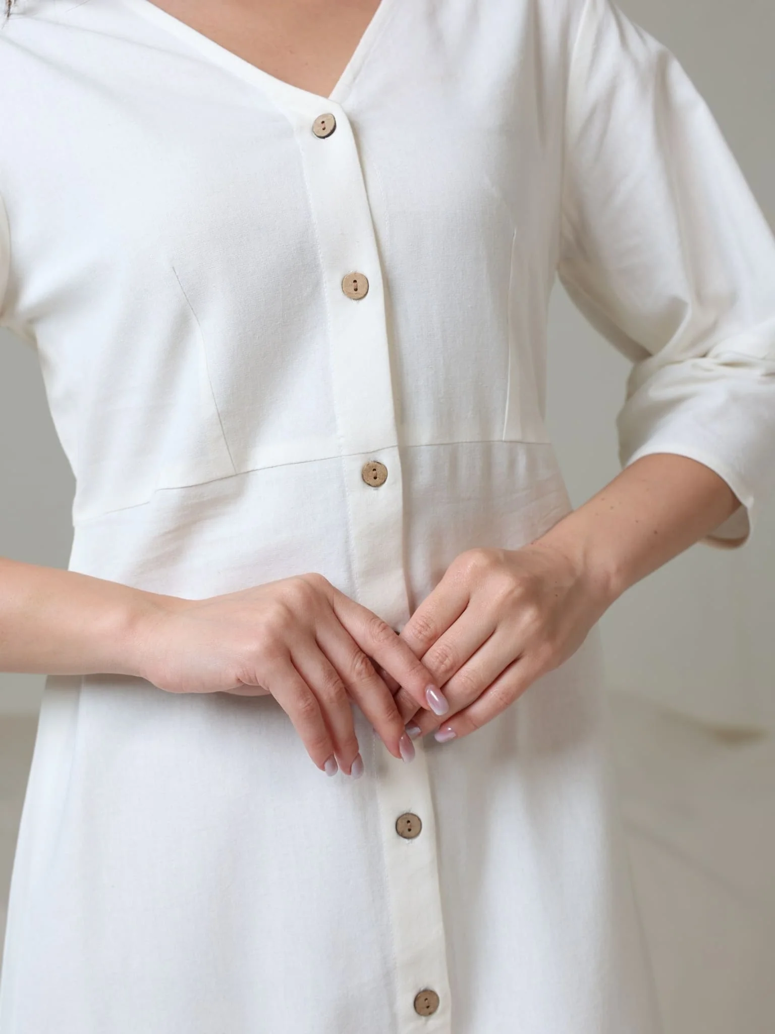 Darcy White Linen Dress - Image 2
