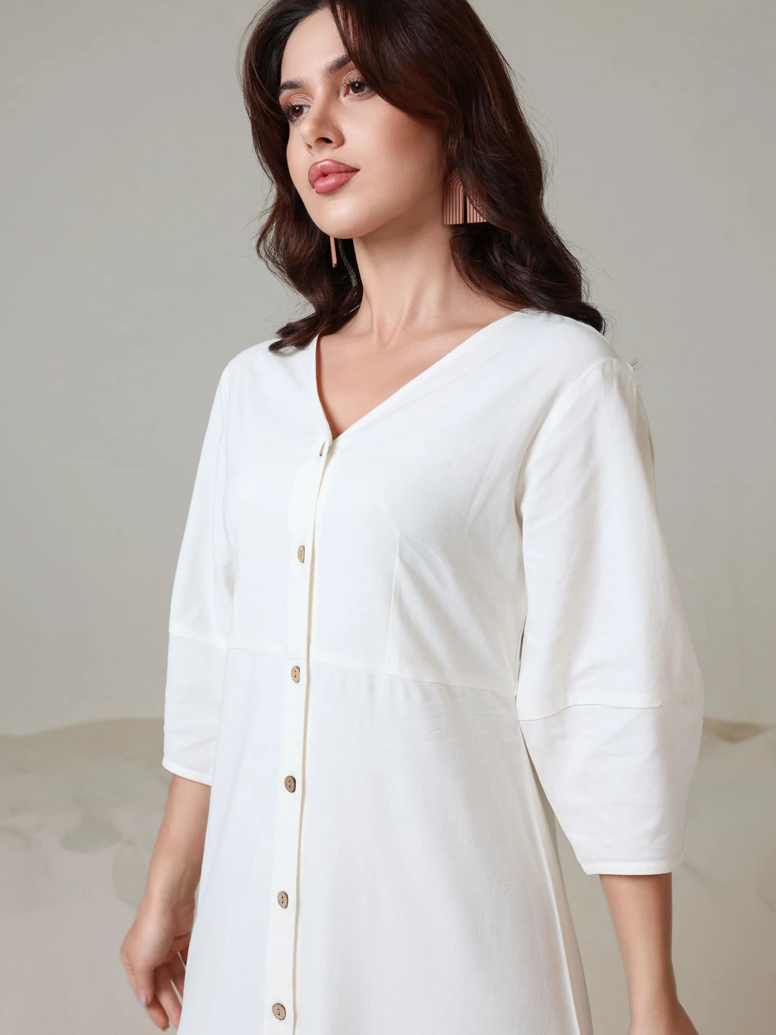 Darcy White Linen Dress - Image 7