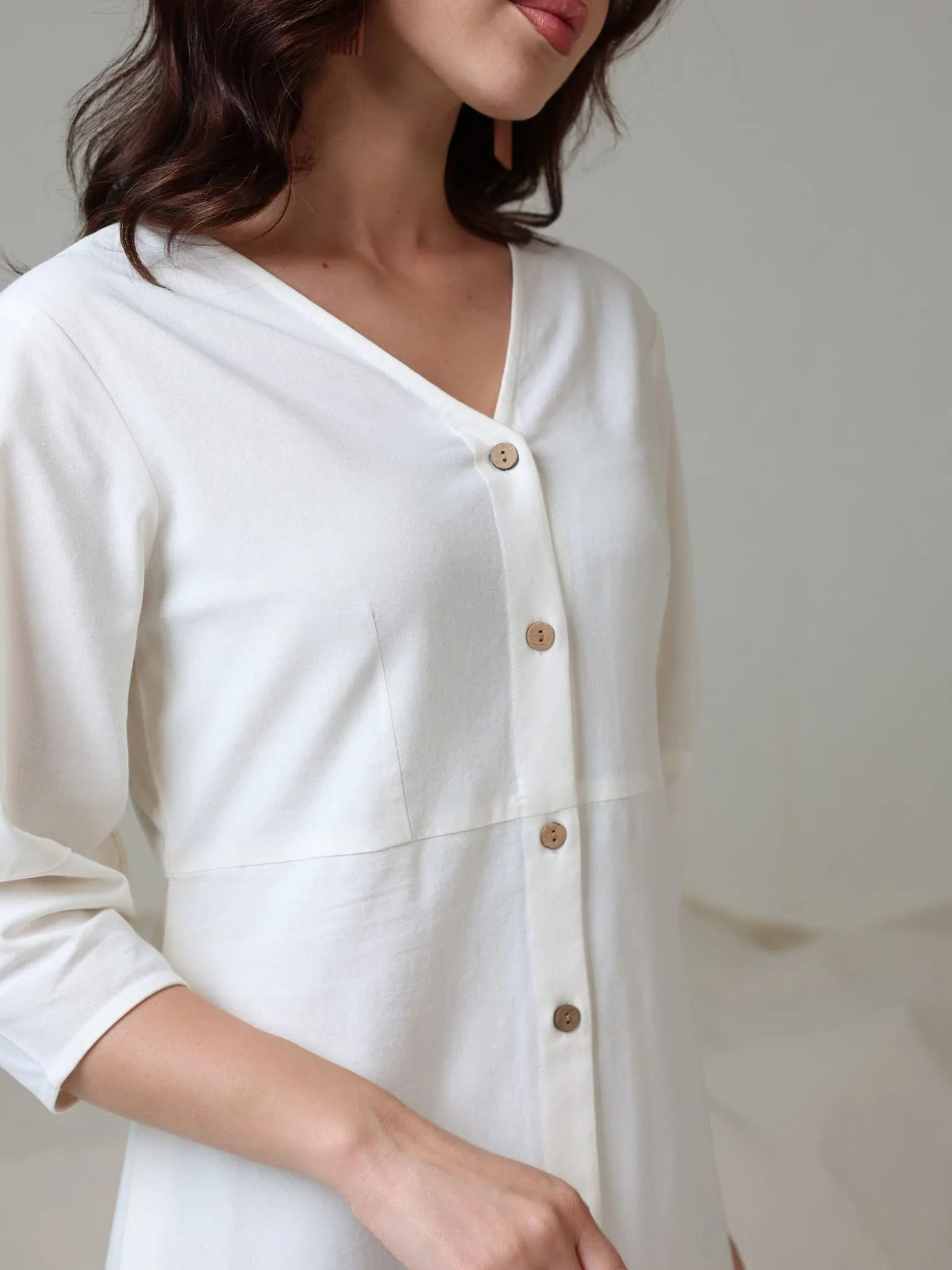 Darcy White Linen Dress - Image 8