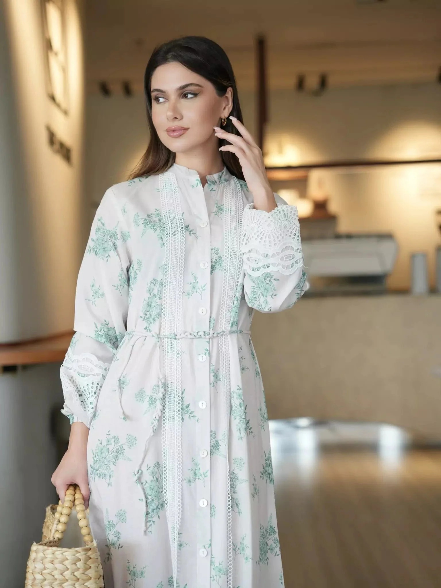 Diara Lace Long Dress - Image 7