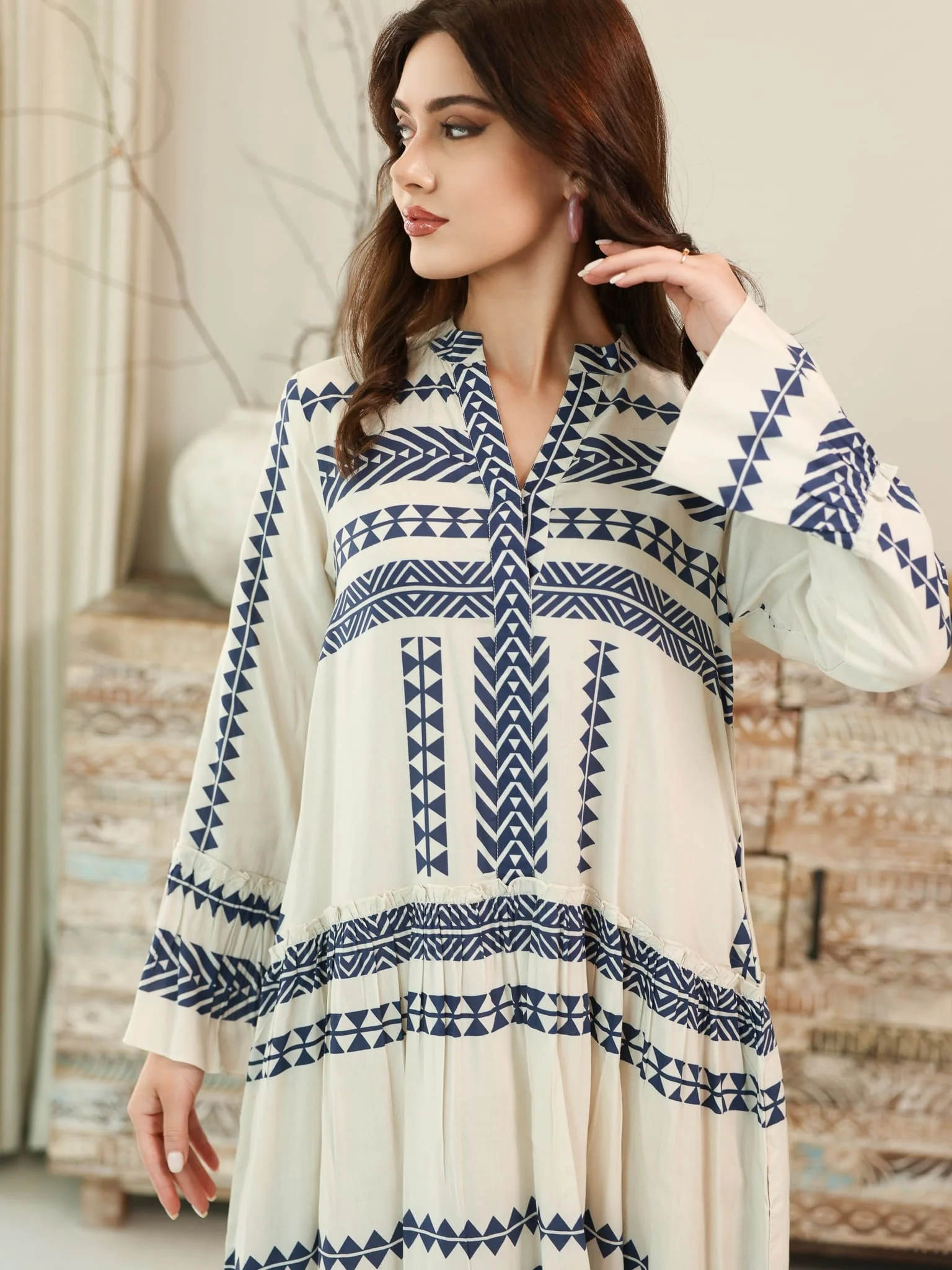 Eden Lines Blue Dress With Pockets - Image 2