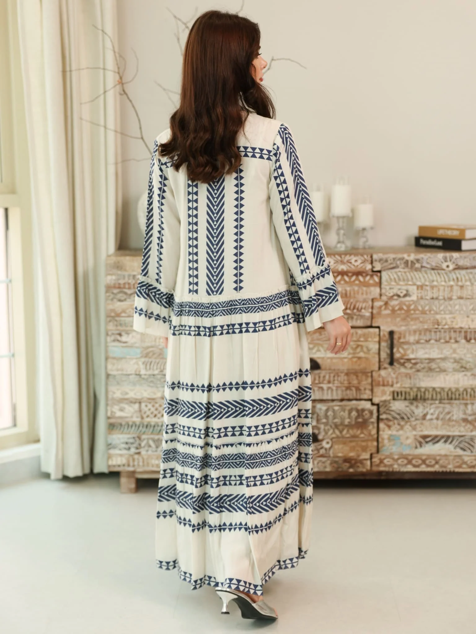 Eden Lines Blue Dress With Pockets - Image 3