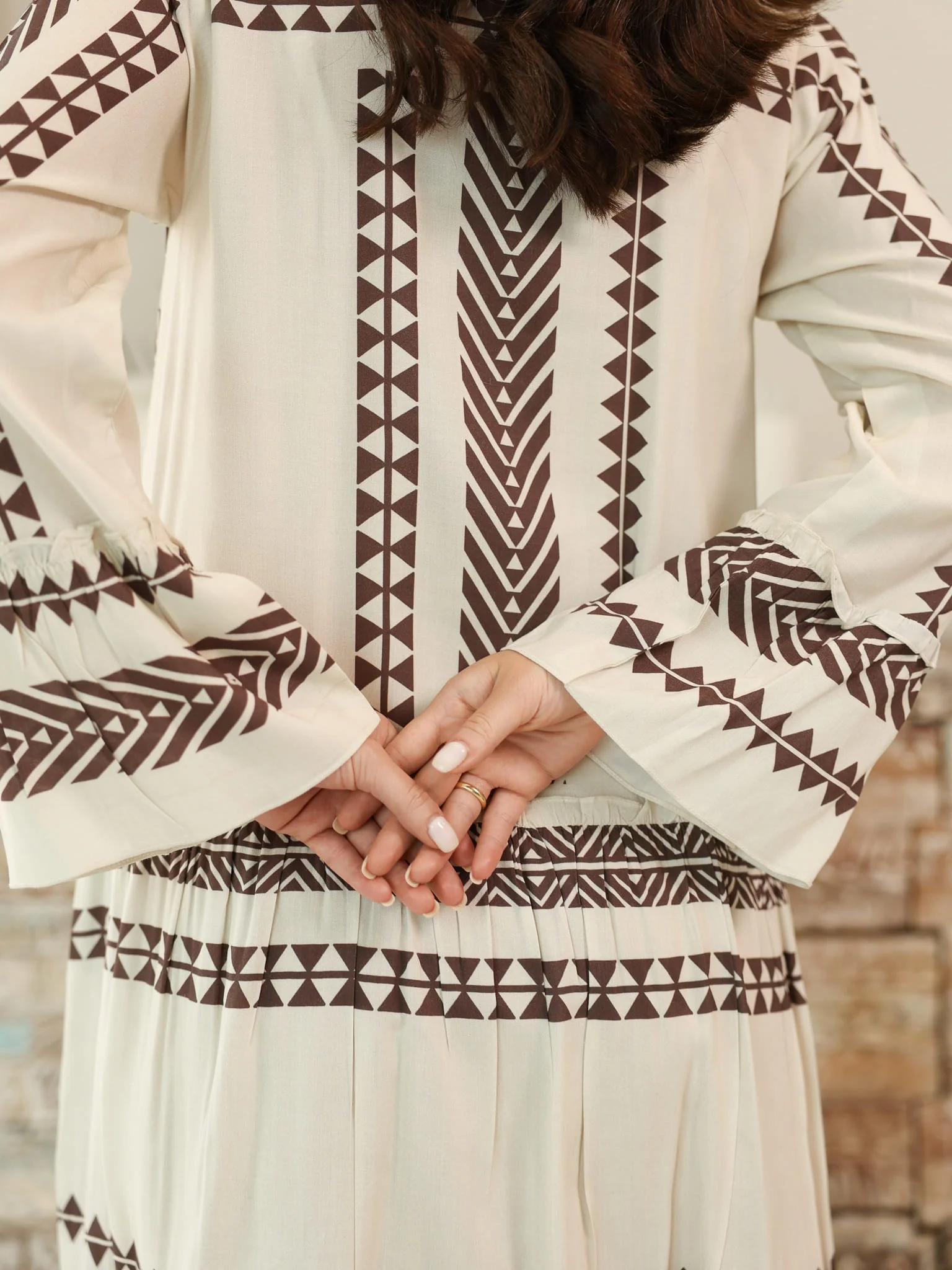 Eden Lines Brown Dress With Pockets - Image 3